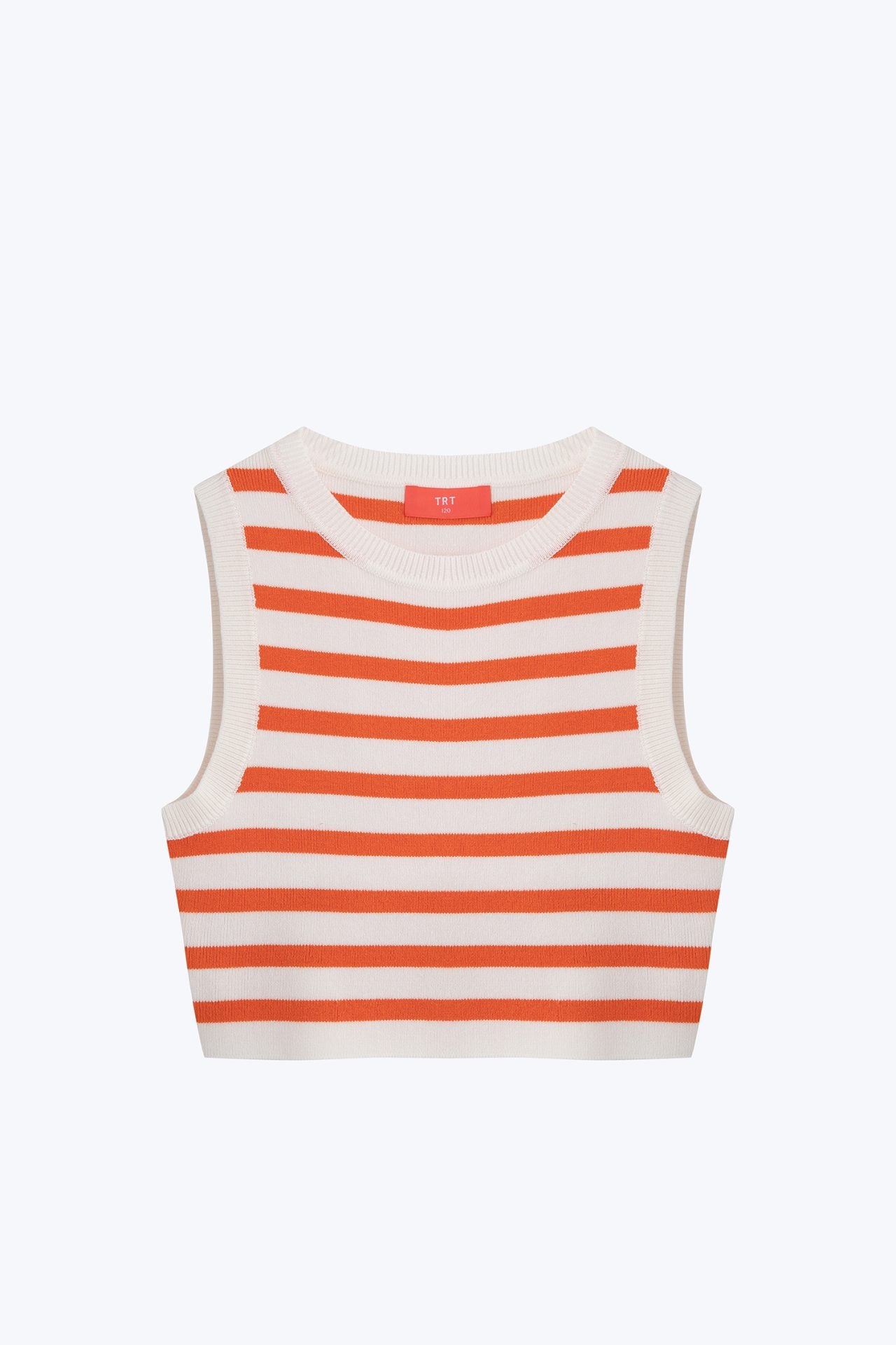 Knitted Sleeveless Crop Top