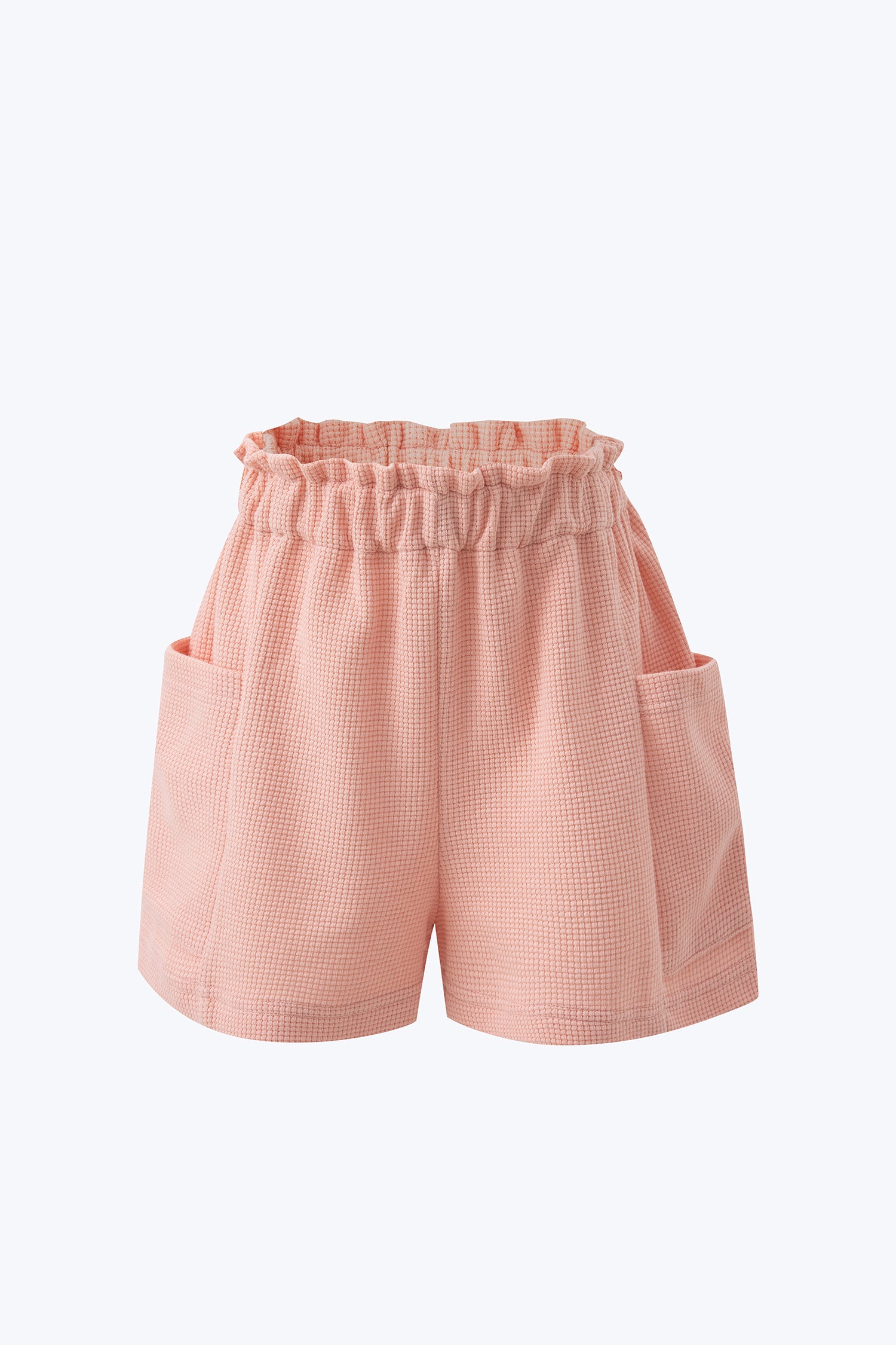 Waffle Patch Pocket Short - Blush