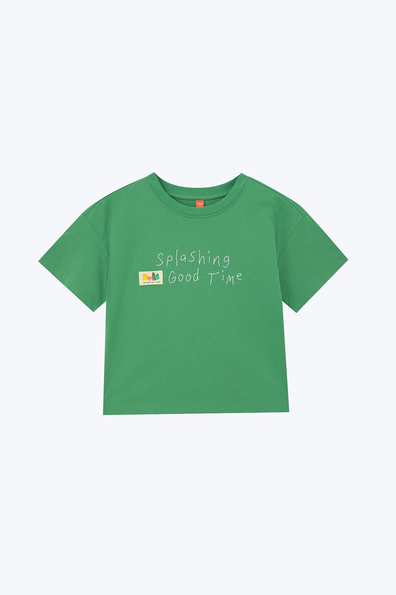 Splashing Good Time Kids Tee - Hunter Green