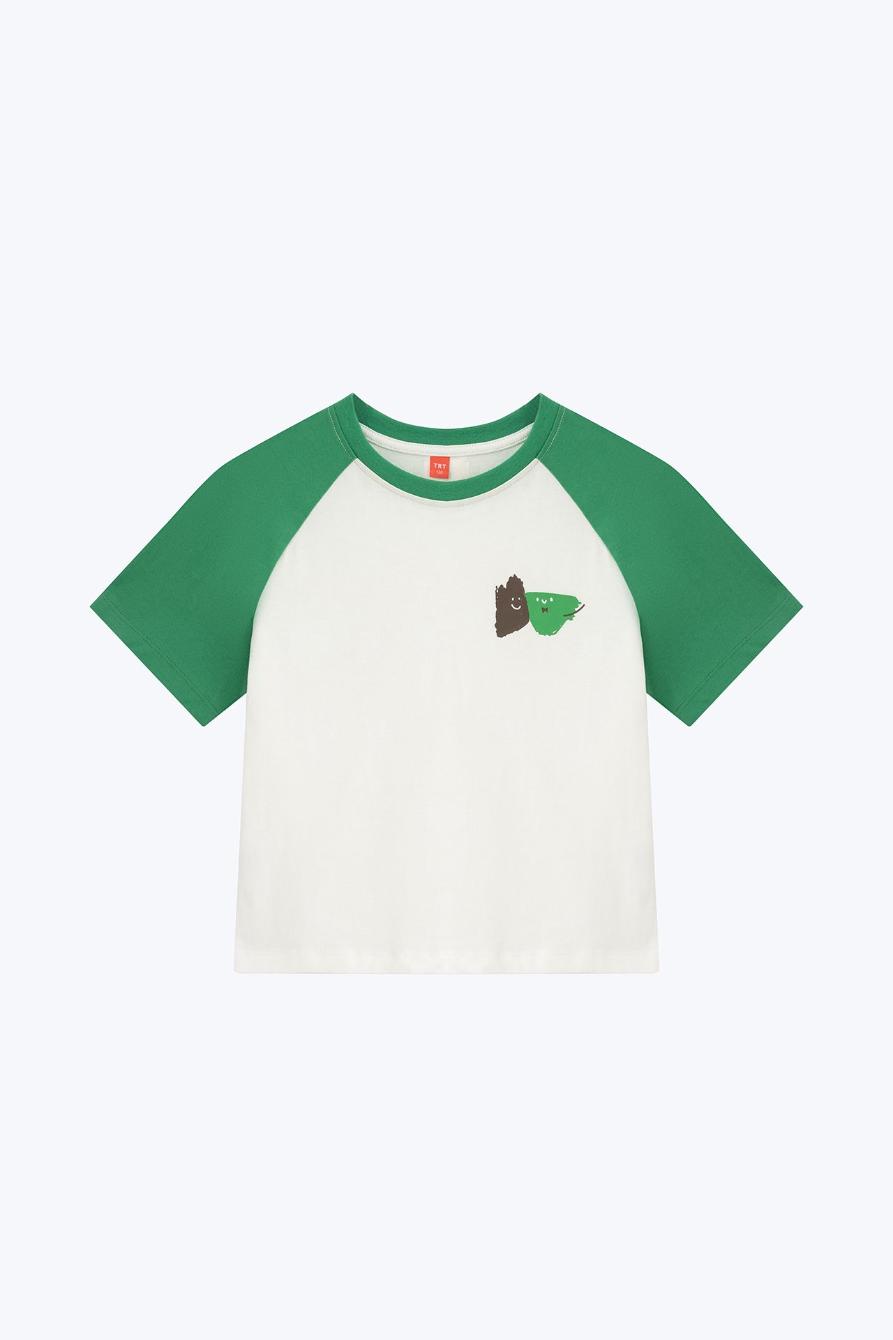 Splash Twins Raglan Kids Tee - Hunter Green