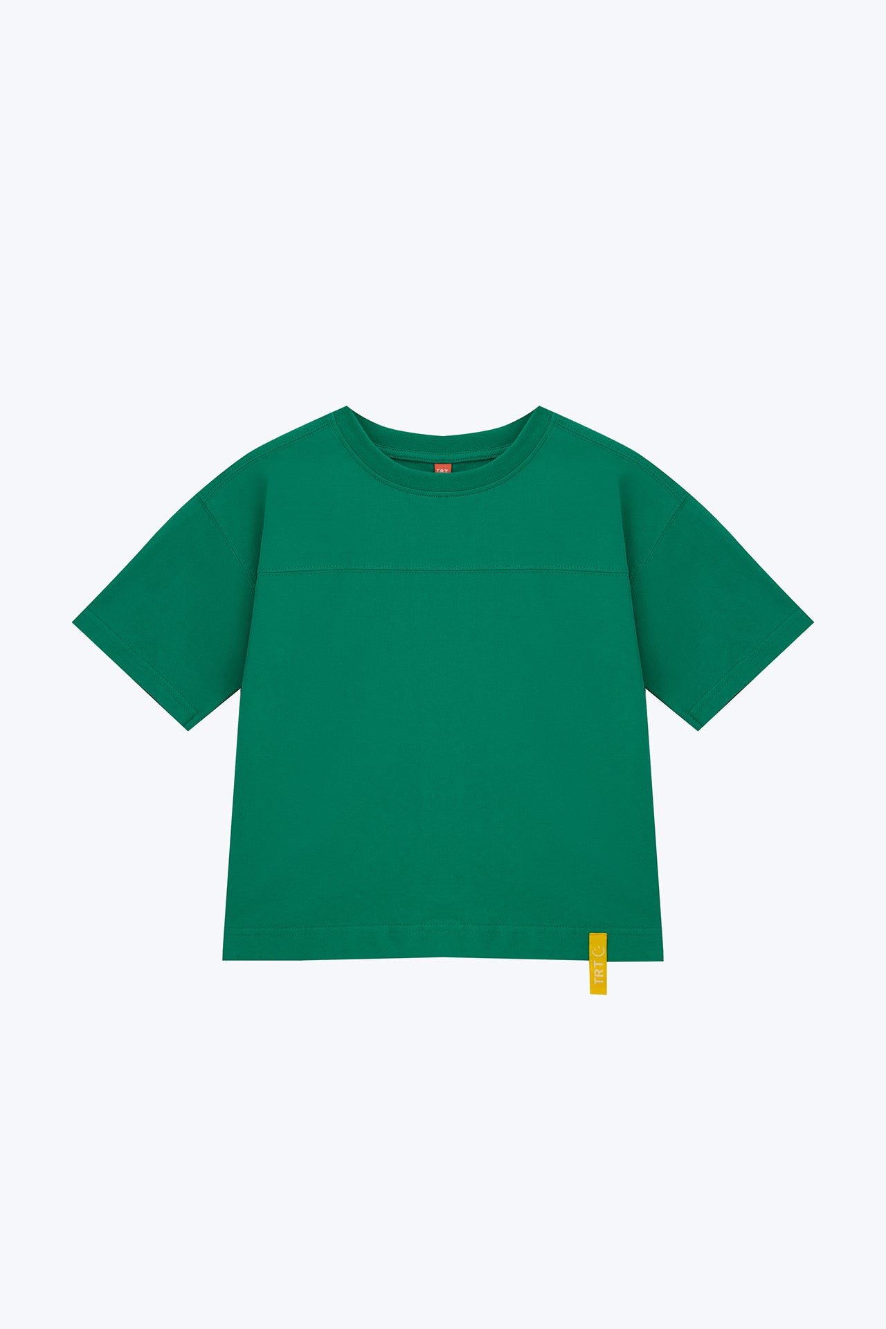 Relaxed Tee with Chest Cut & Sew - Green