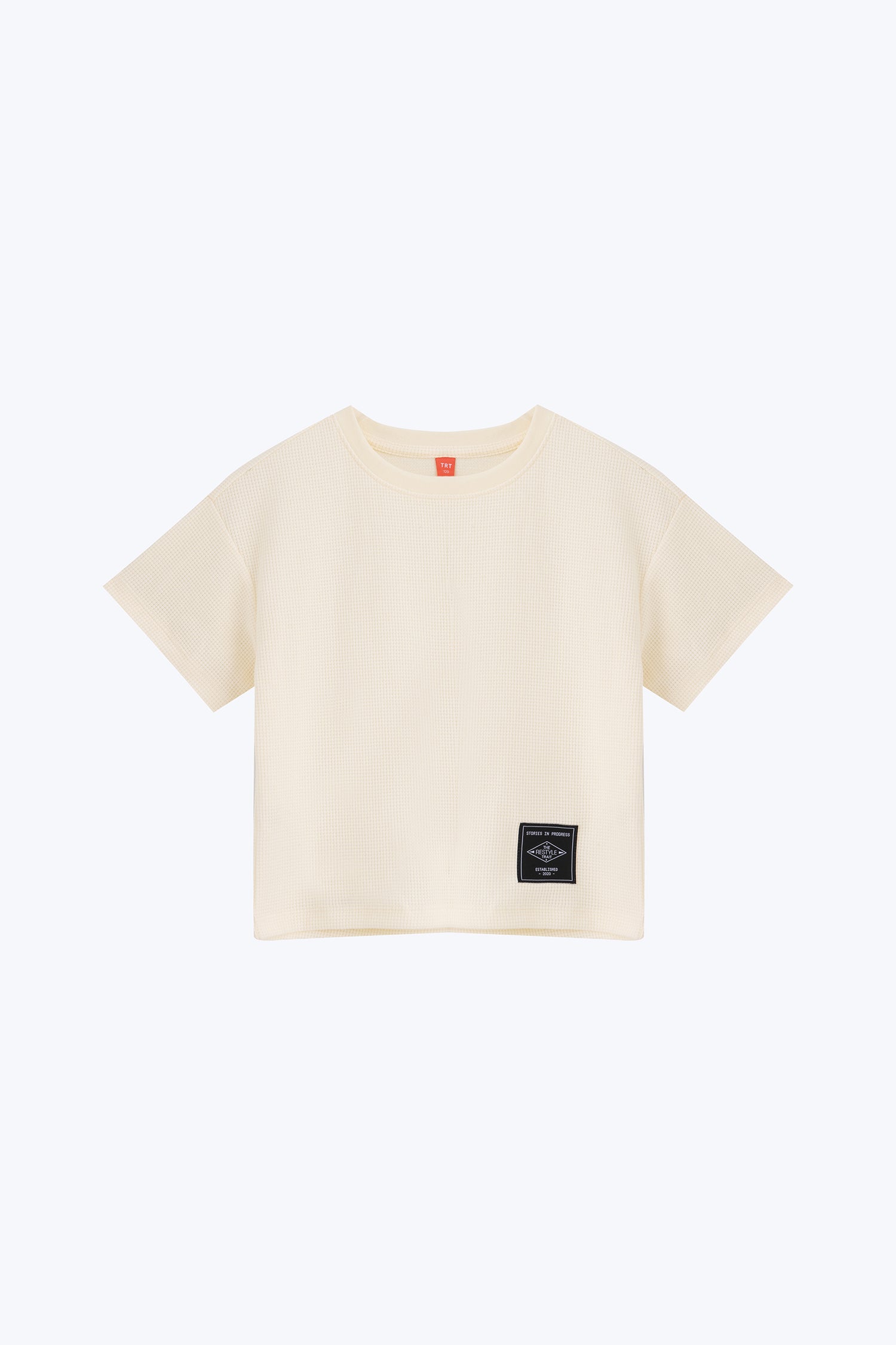 Kid's Waffle Tee - Milk