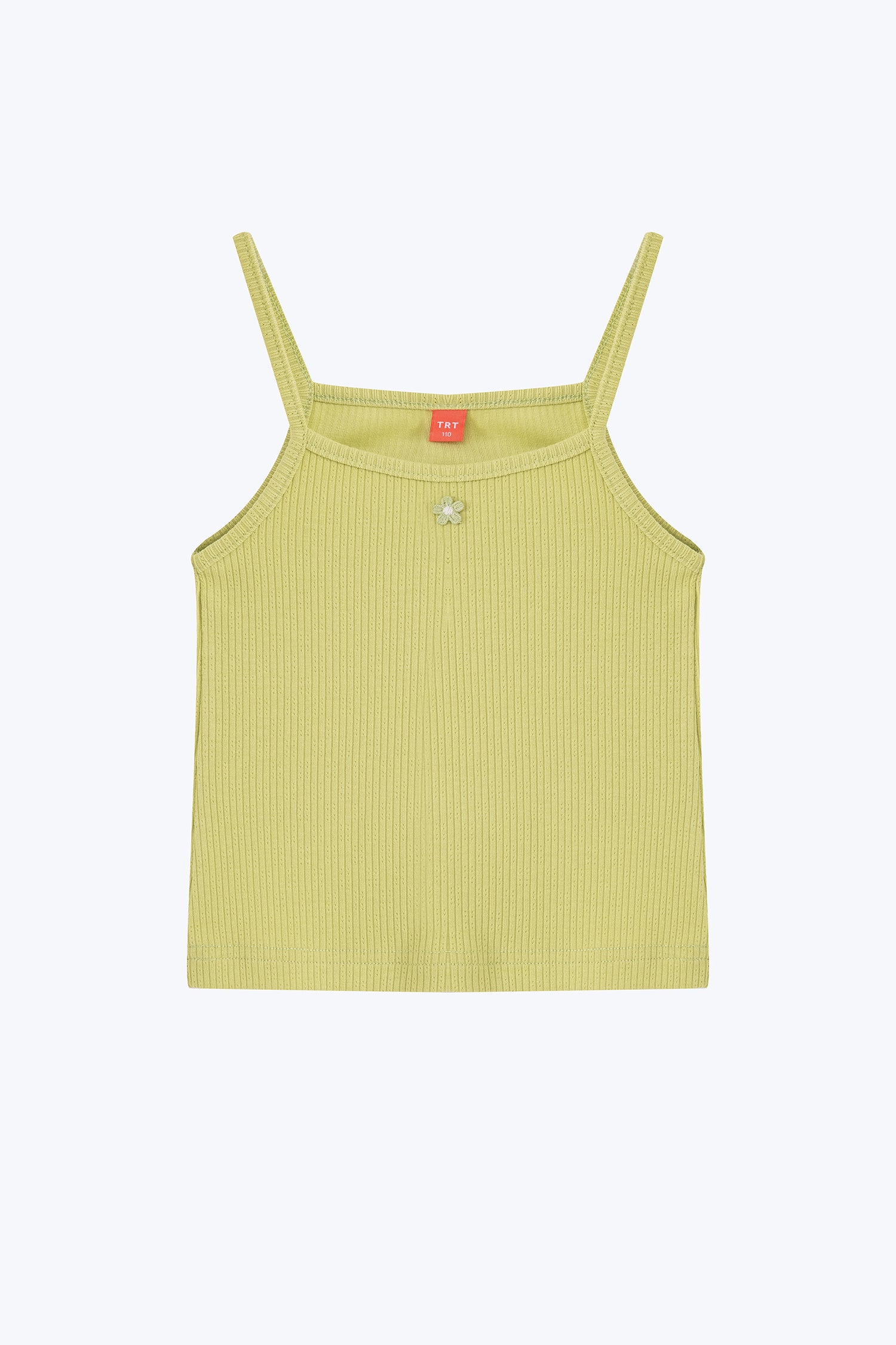 Ribbed Camisole Top - Lime