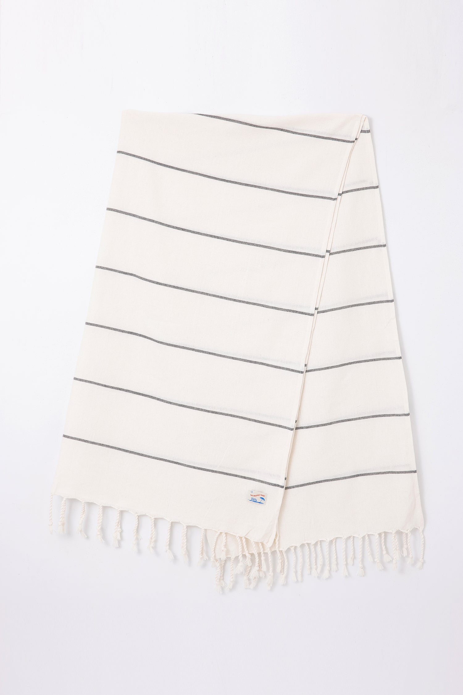Striped Beach Towel - Cream