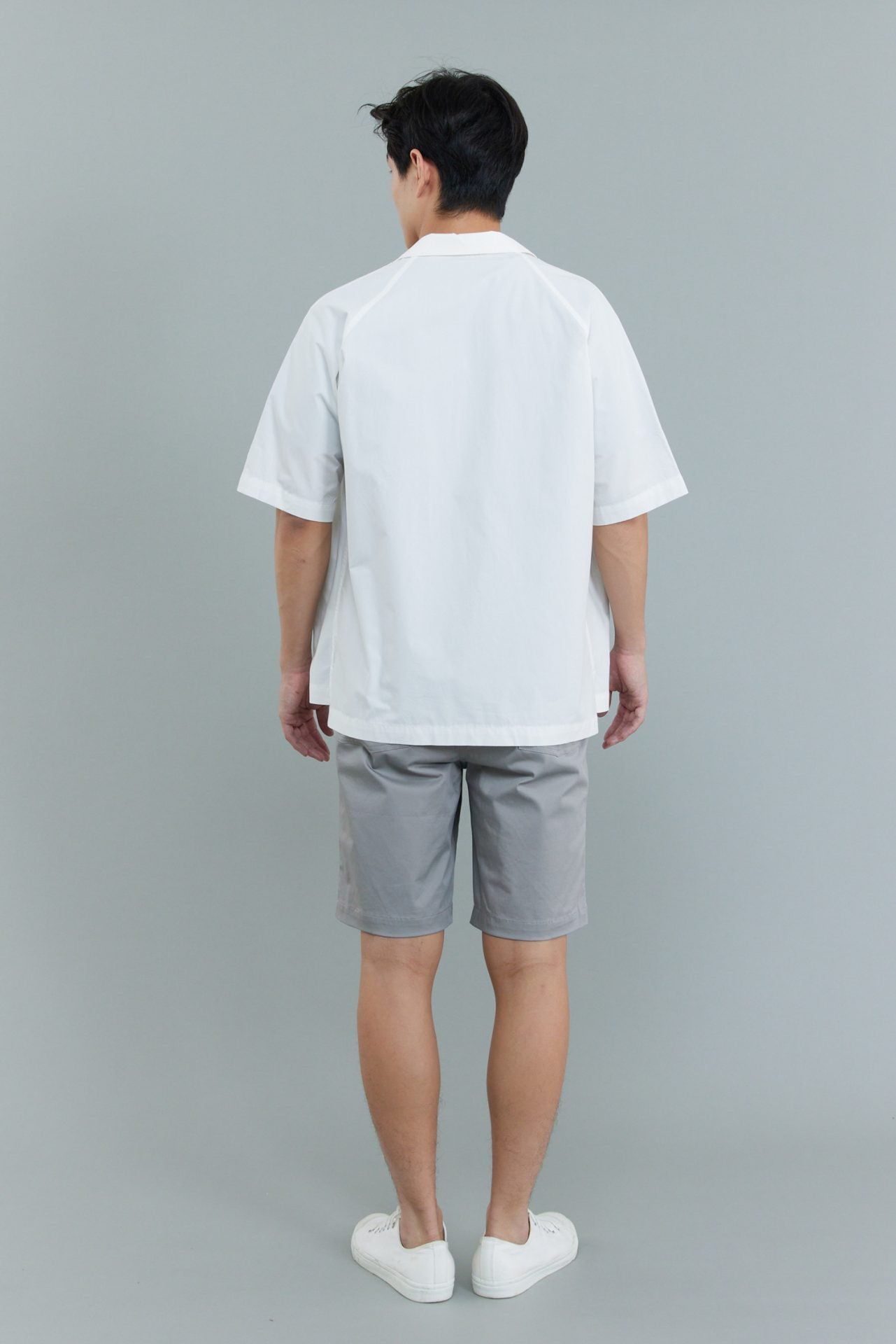 Cotton Oversized Open Collar Shirt