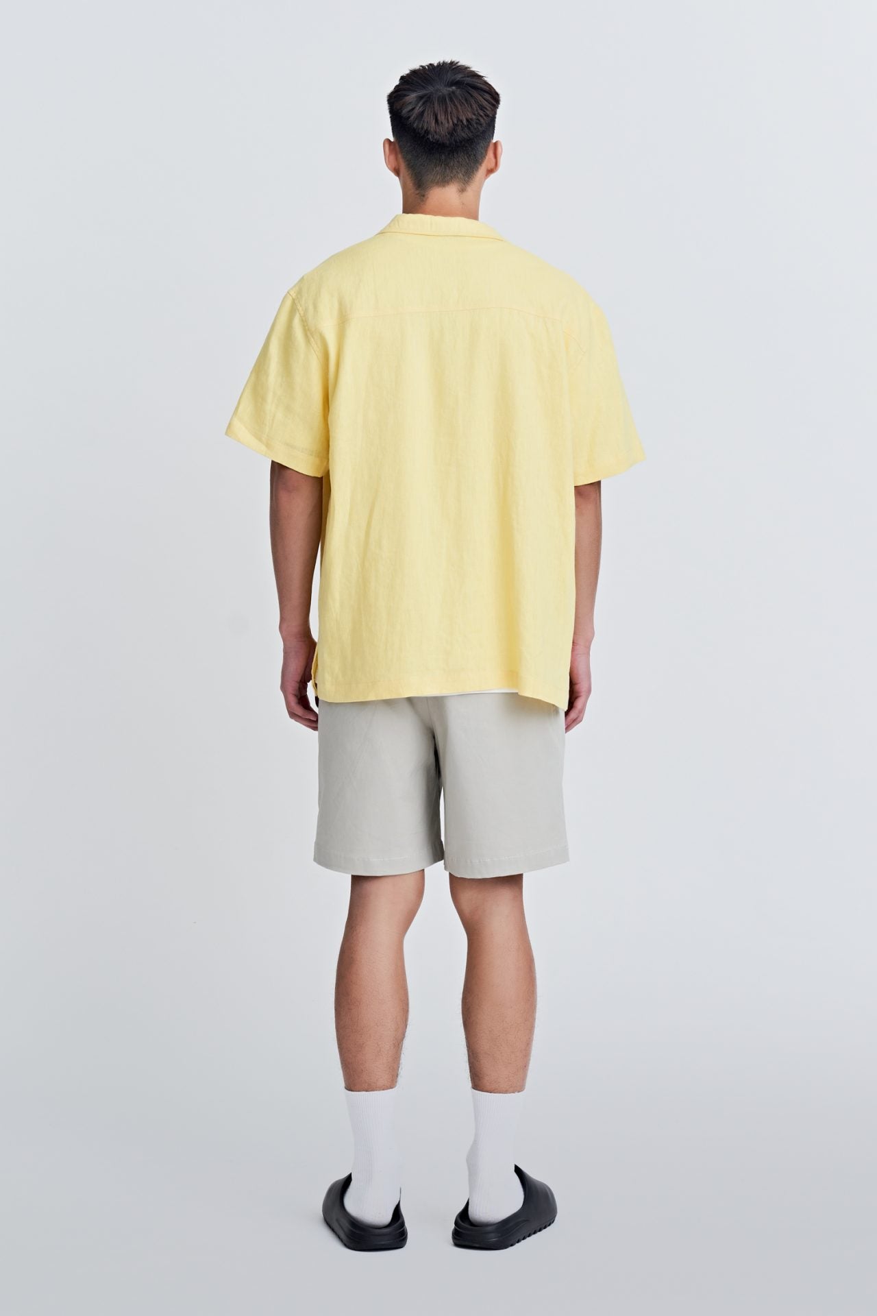 Linen Open Collar Shirt