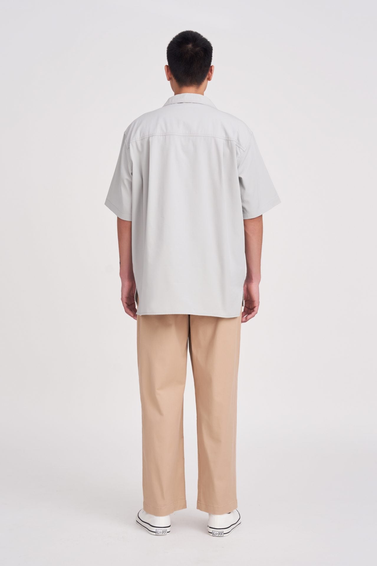 Cotton Tencel Oversized Patch Pocket Tee