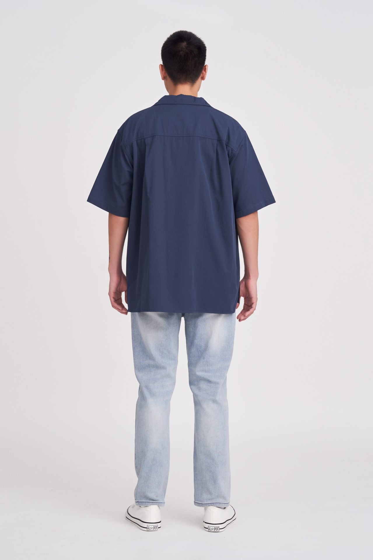Cotton Tencel Oversized Patch Pocket Tee