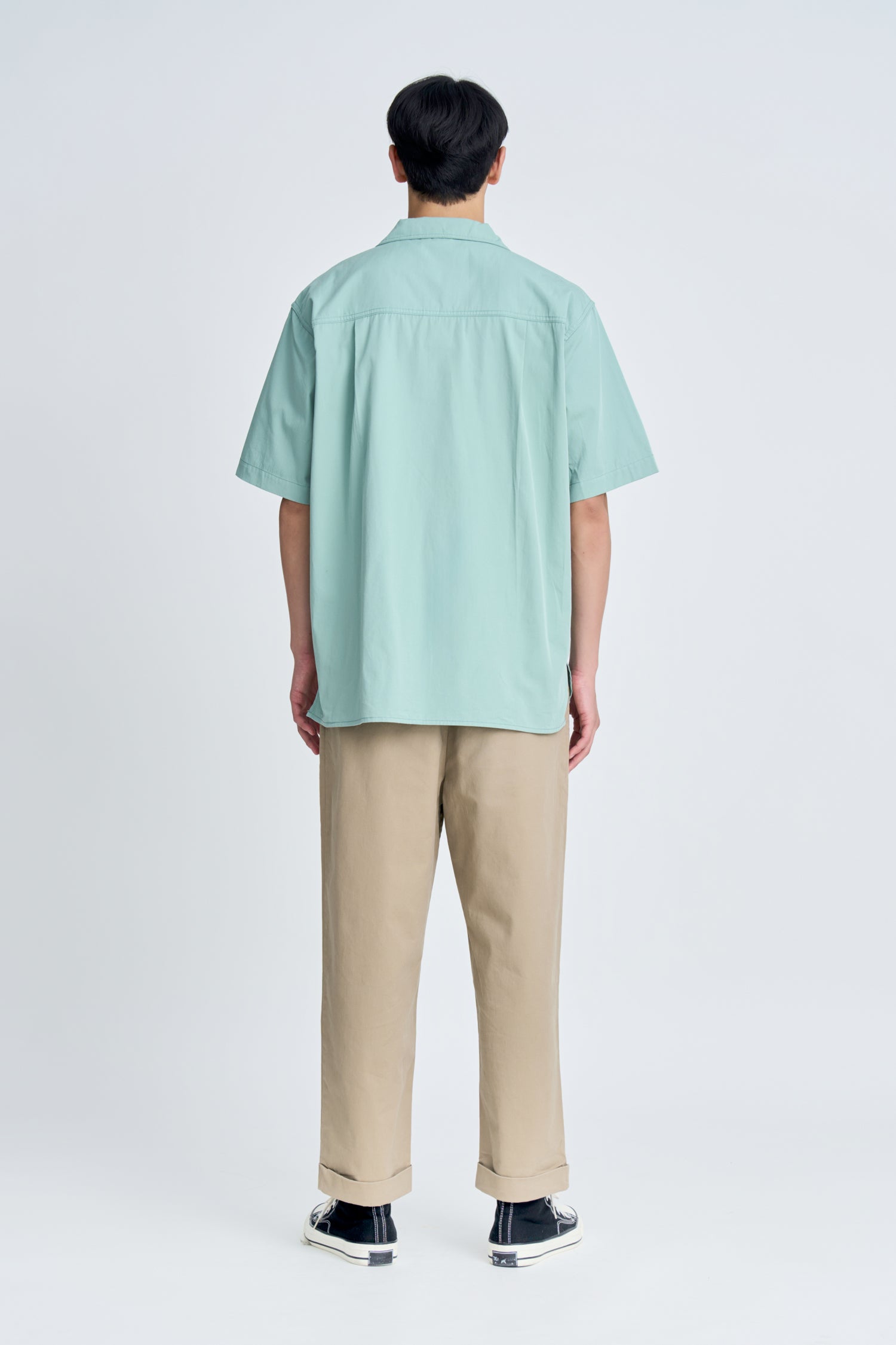 Cotton Tencel Oversized Patch Pocket Tee