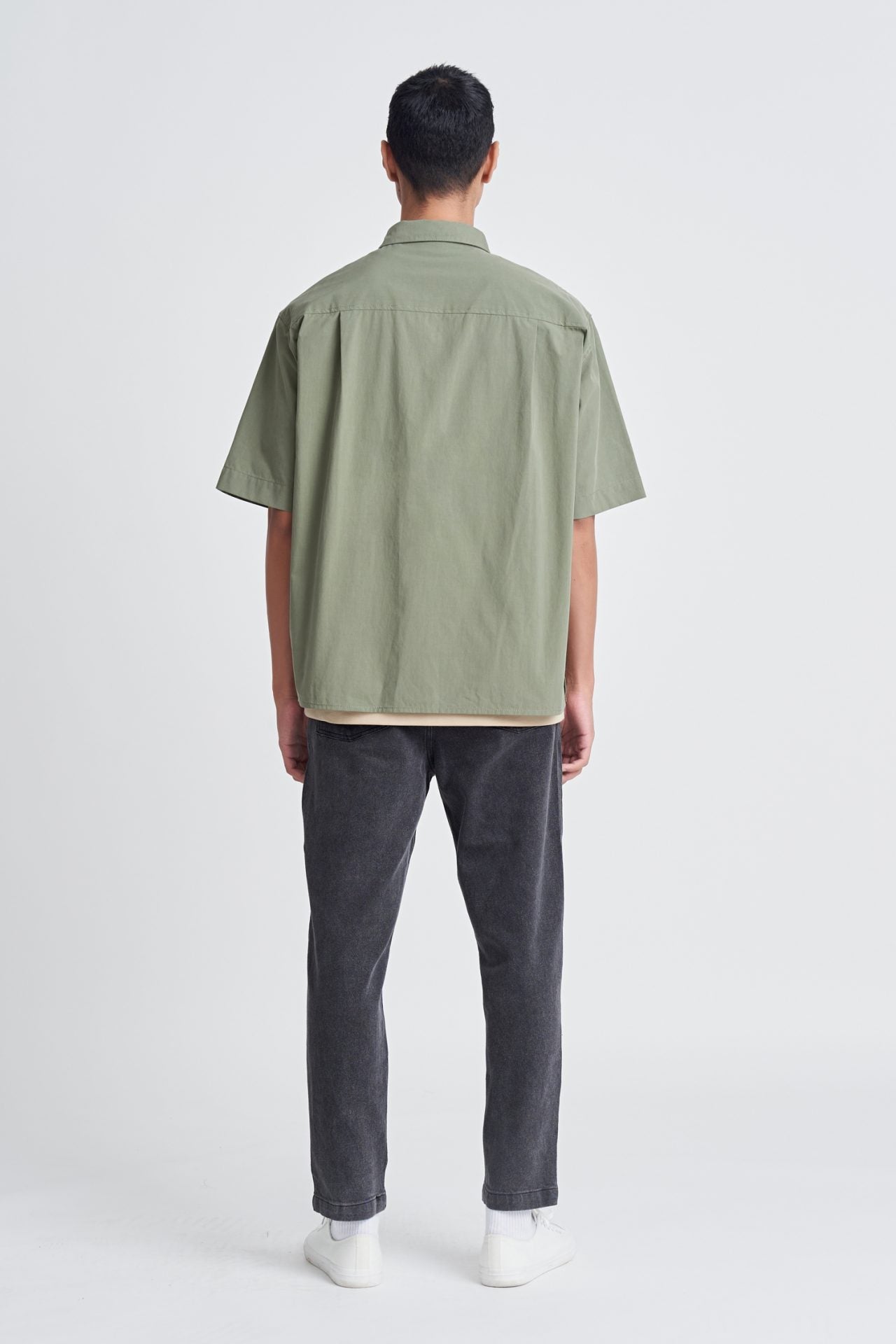 Casual Oversized Point Collar Shirt