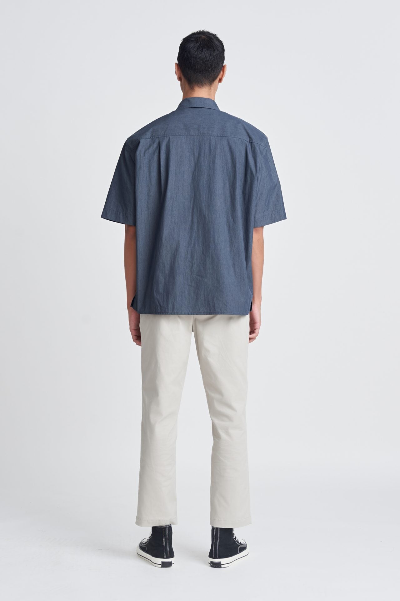 Casual Oversized Point Collar Shirt