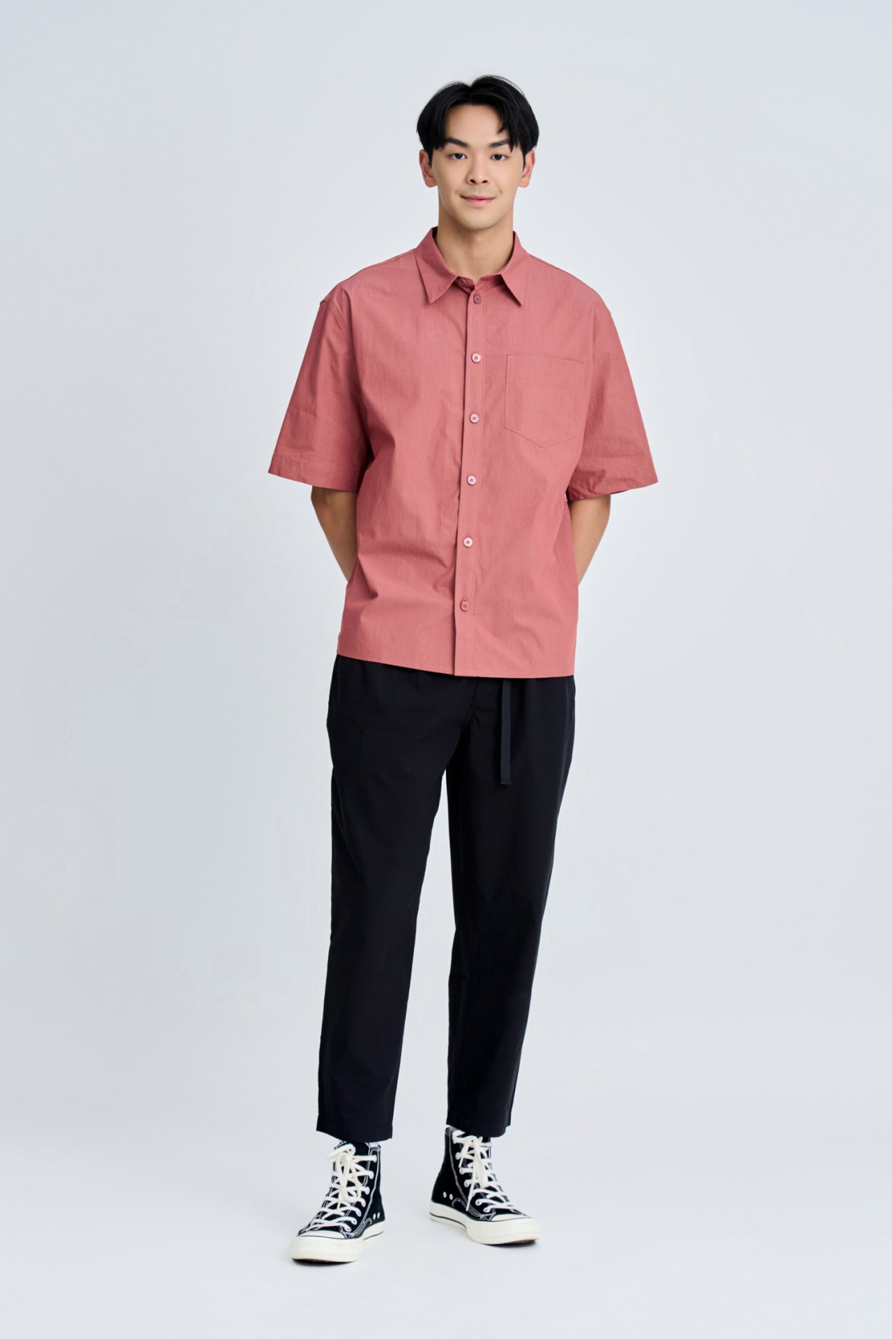 Casual Oversized Point Collar Shirt