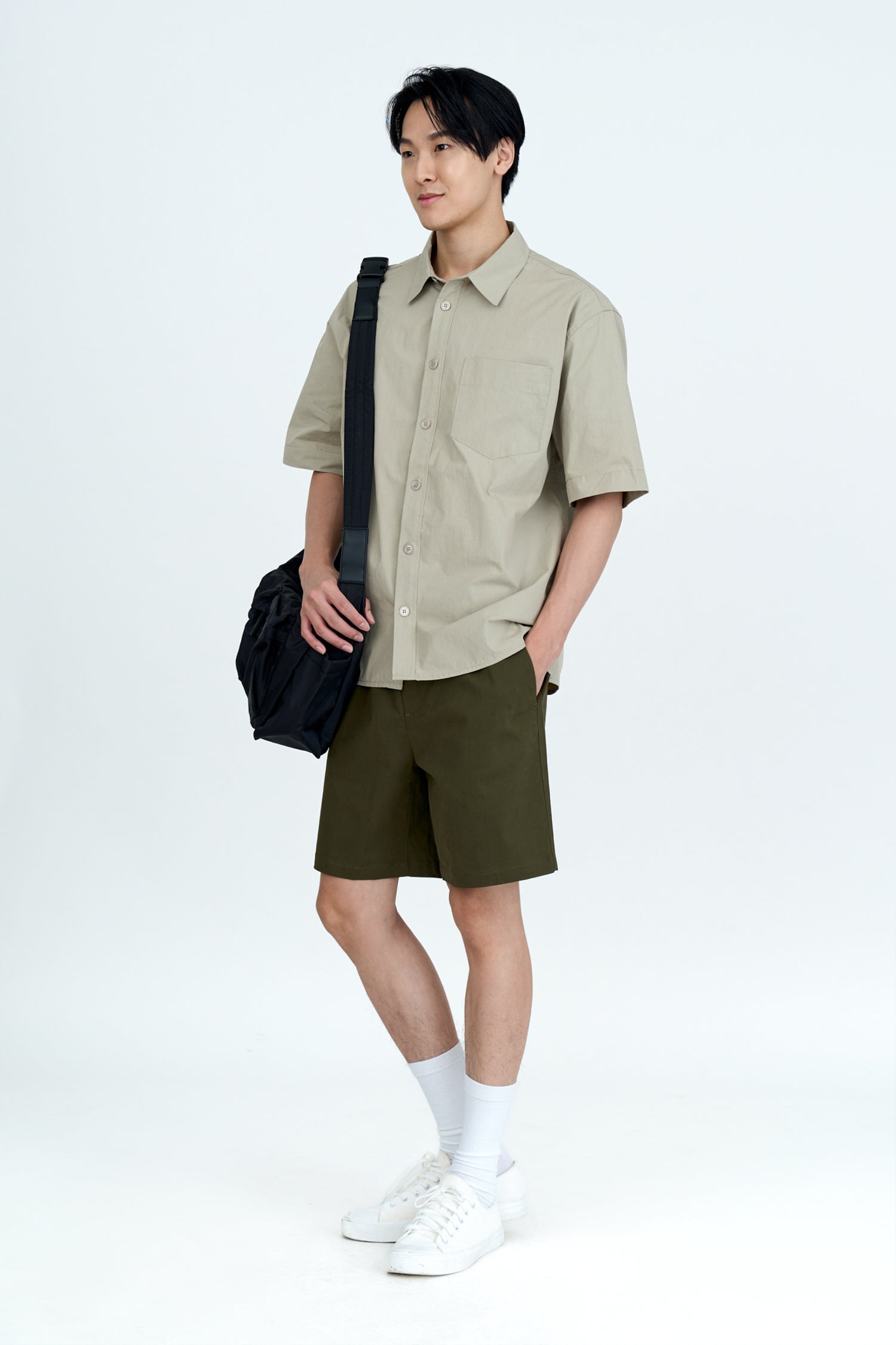Casual Oversized Point Collar Shirt