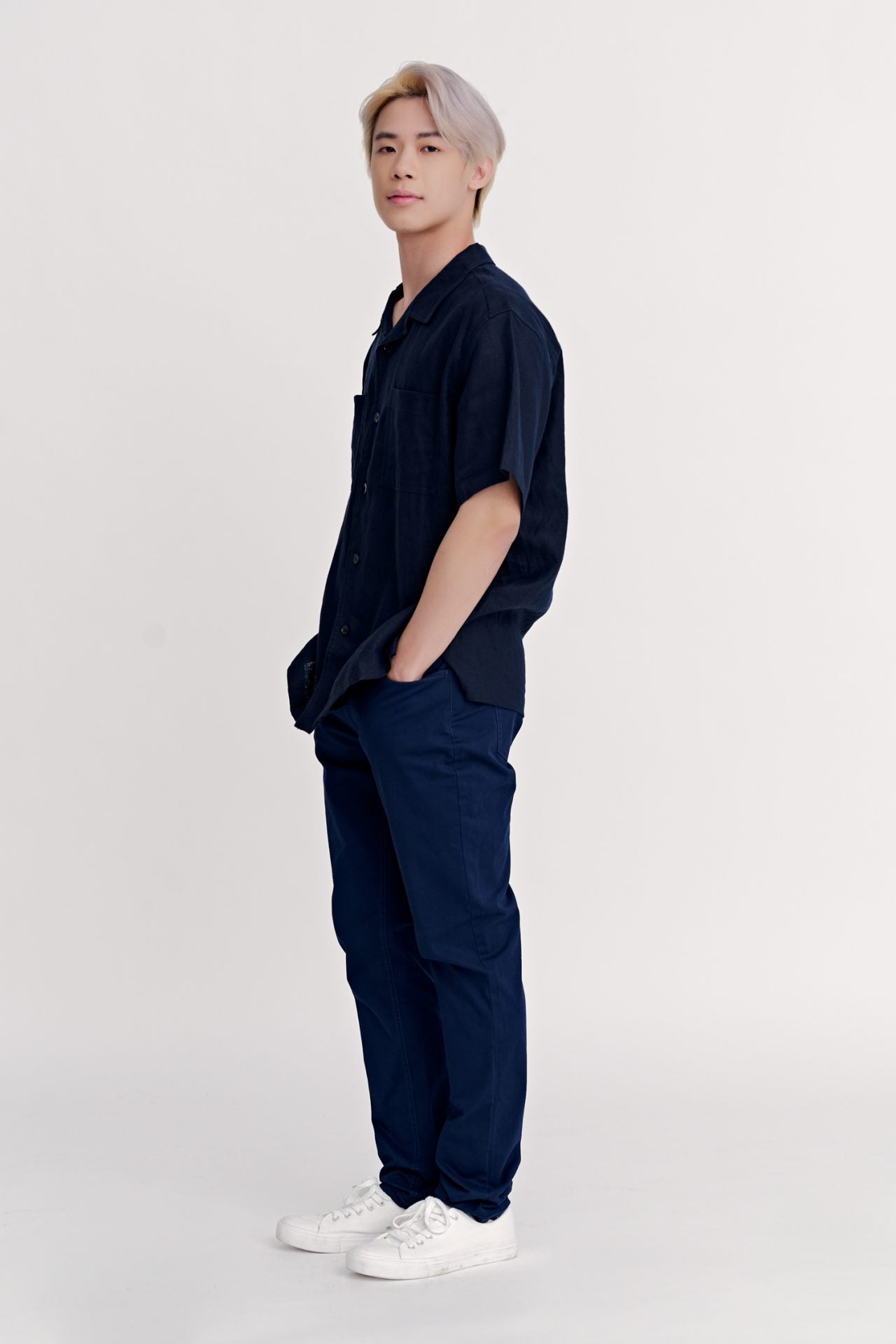Relaxed Open Collar Shirt