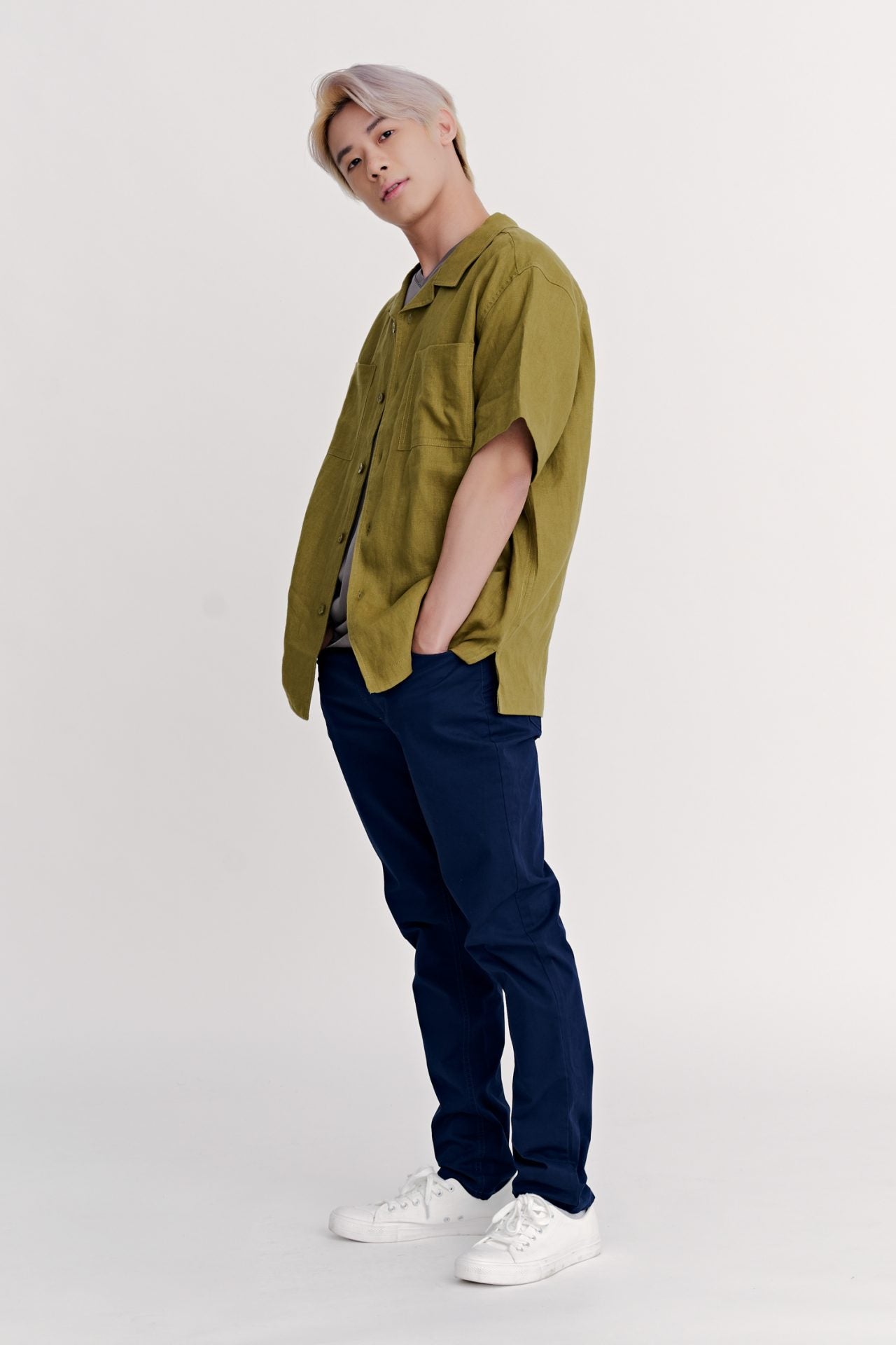 Relaxed Open Collar Shirt