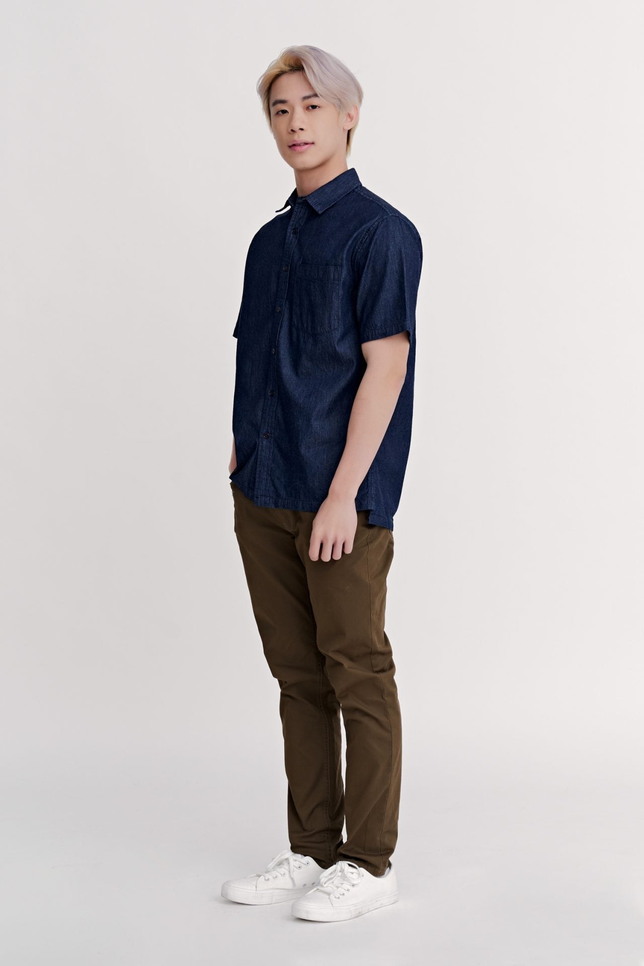 Casual Regular-fit Denim Shirt