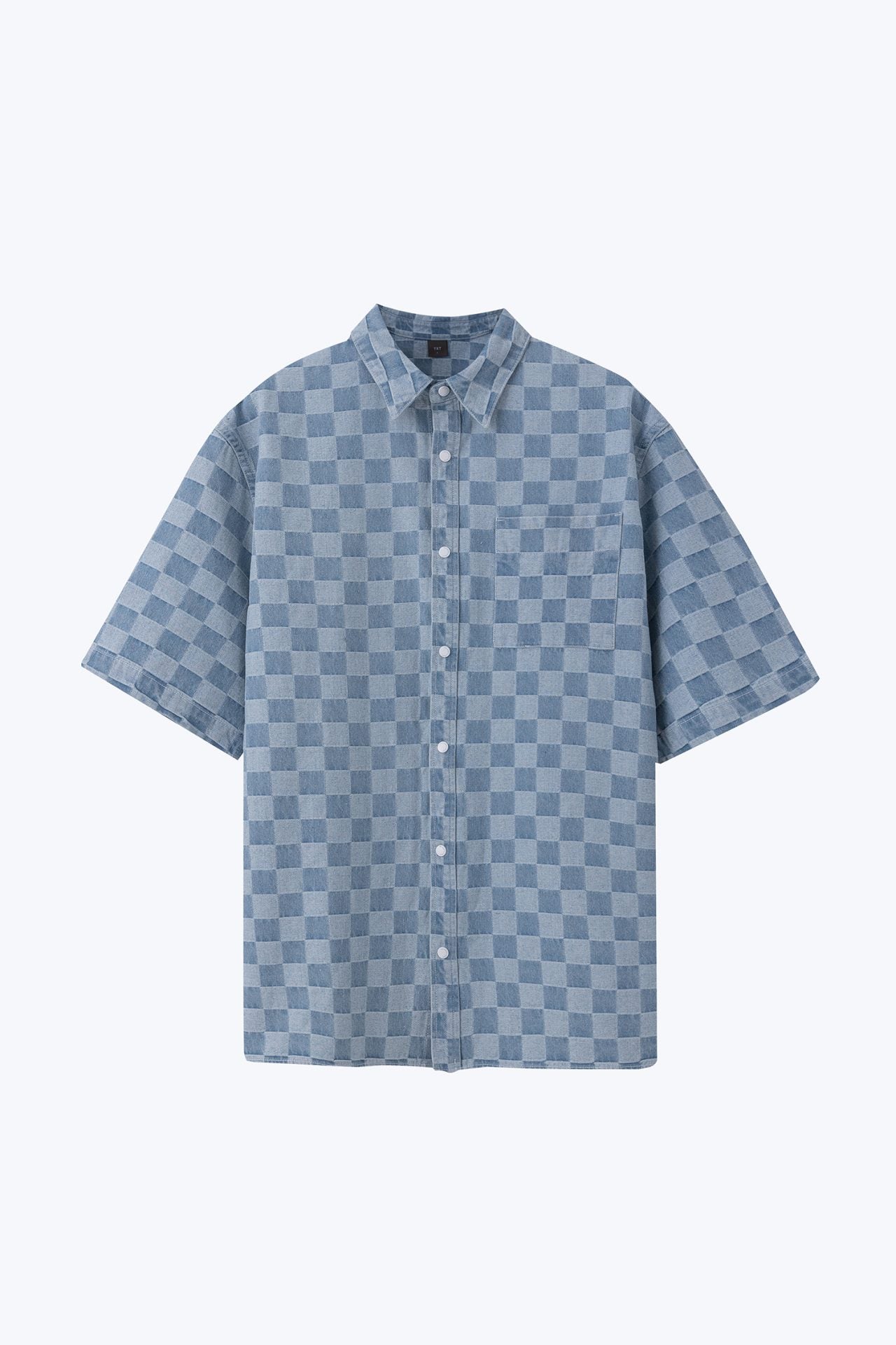 Denim Checkerboard Shirt