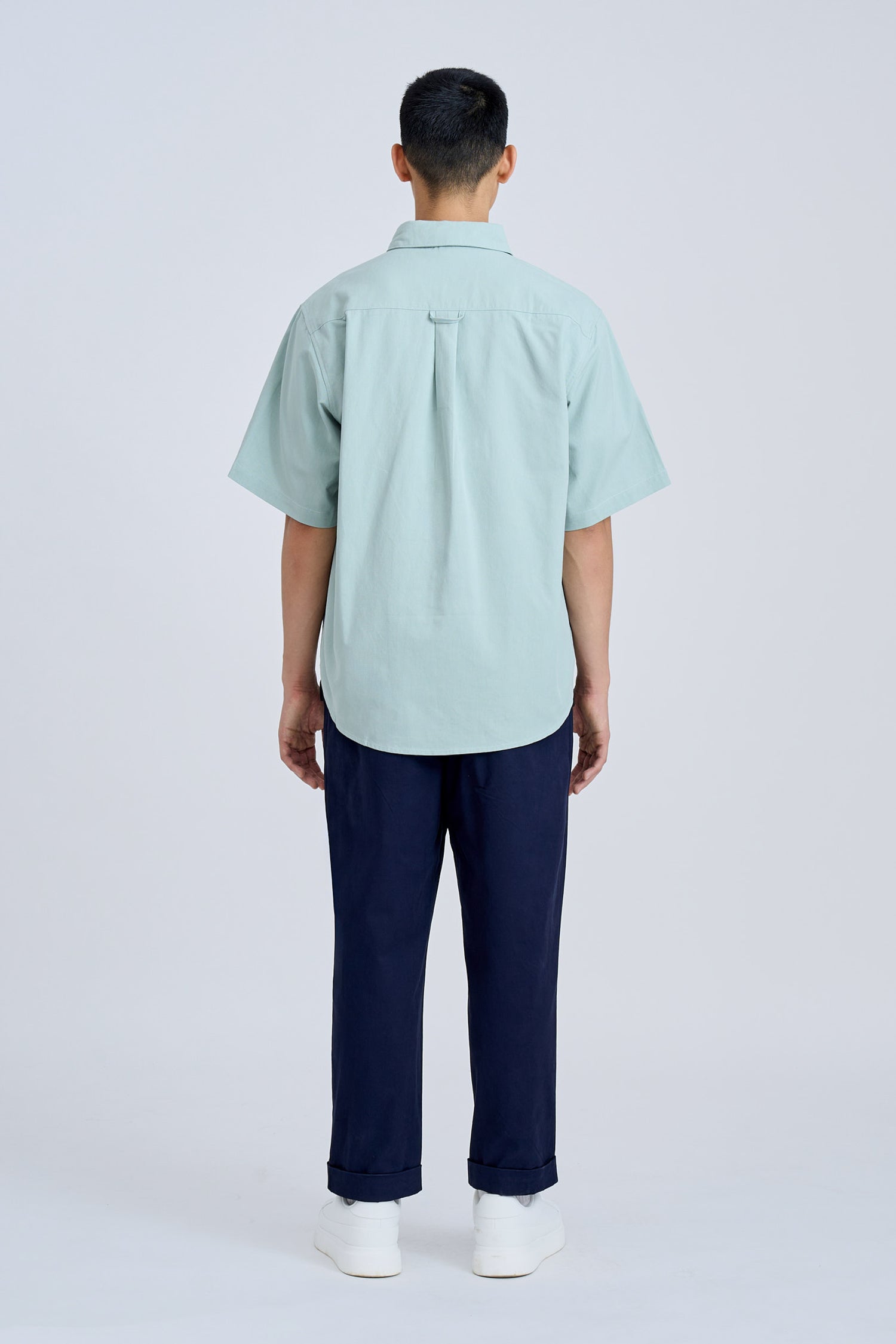 Casual Dual Pocket Shirt - Teal Green