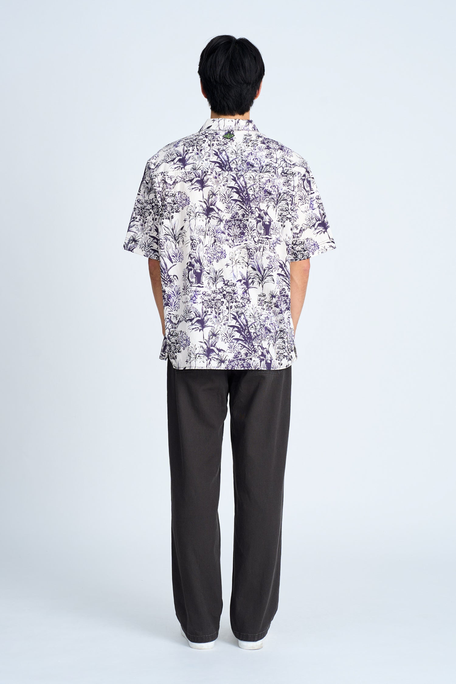 Tropical Graphic Oversized Shirt