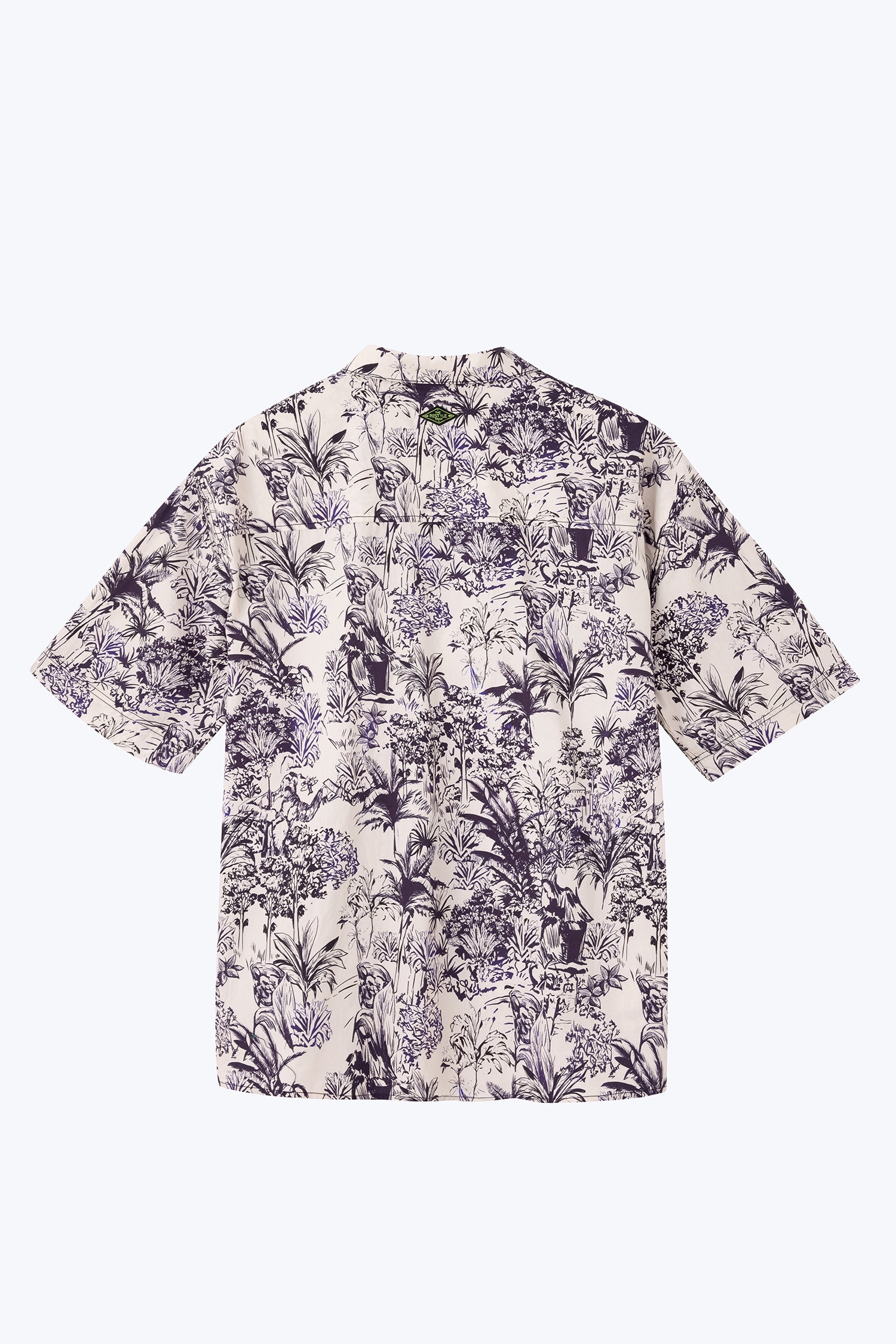 Tropical Graphic Oversized Shirt