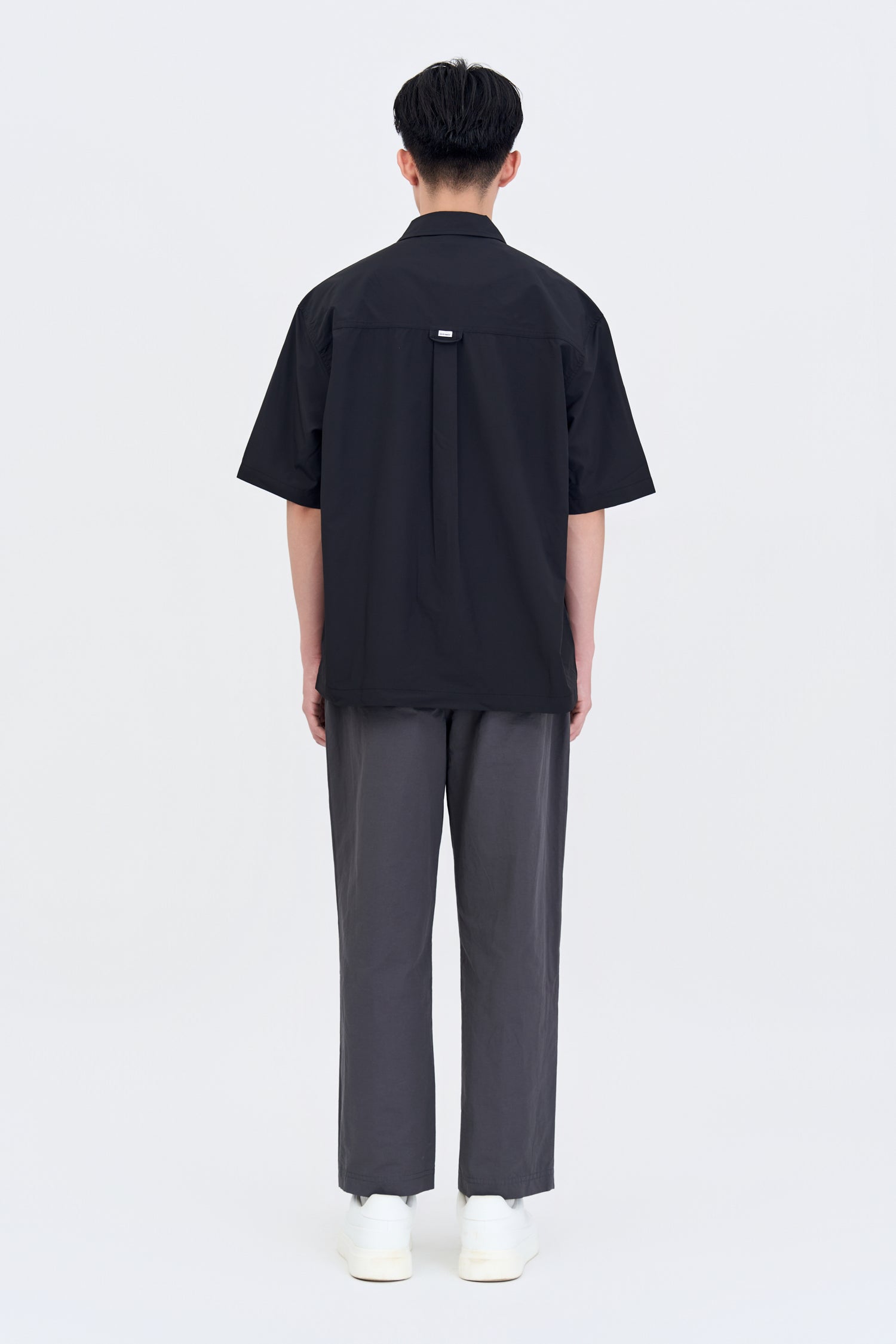 Casual Point Collar Shirt - Black