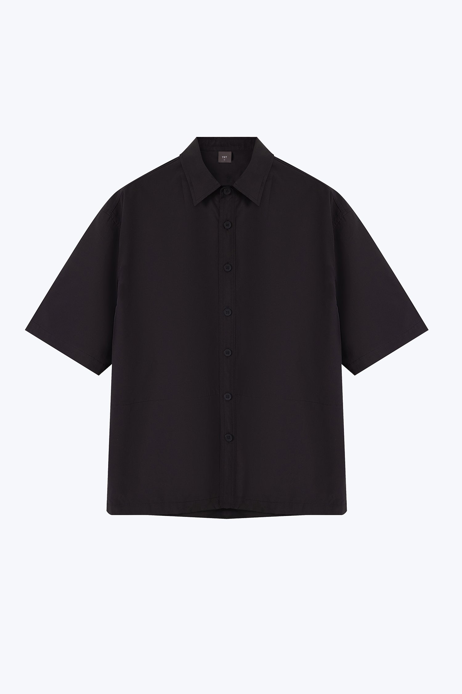 Casual Point Collar Shirt - Black