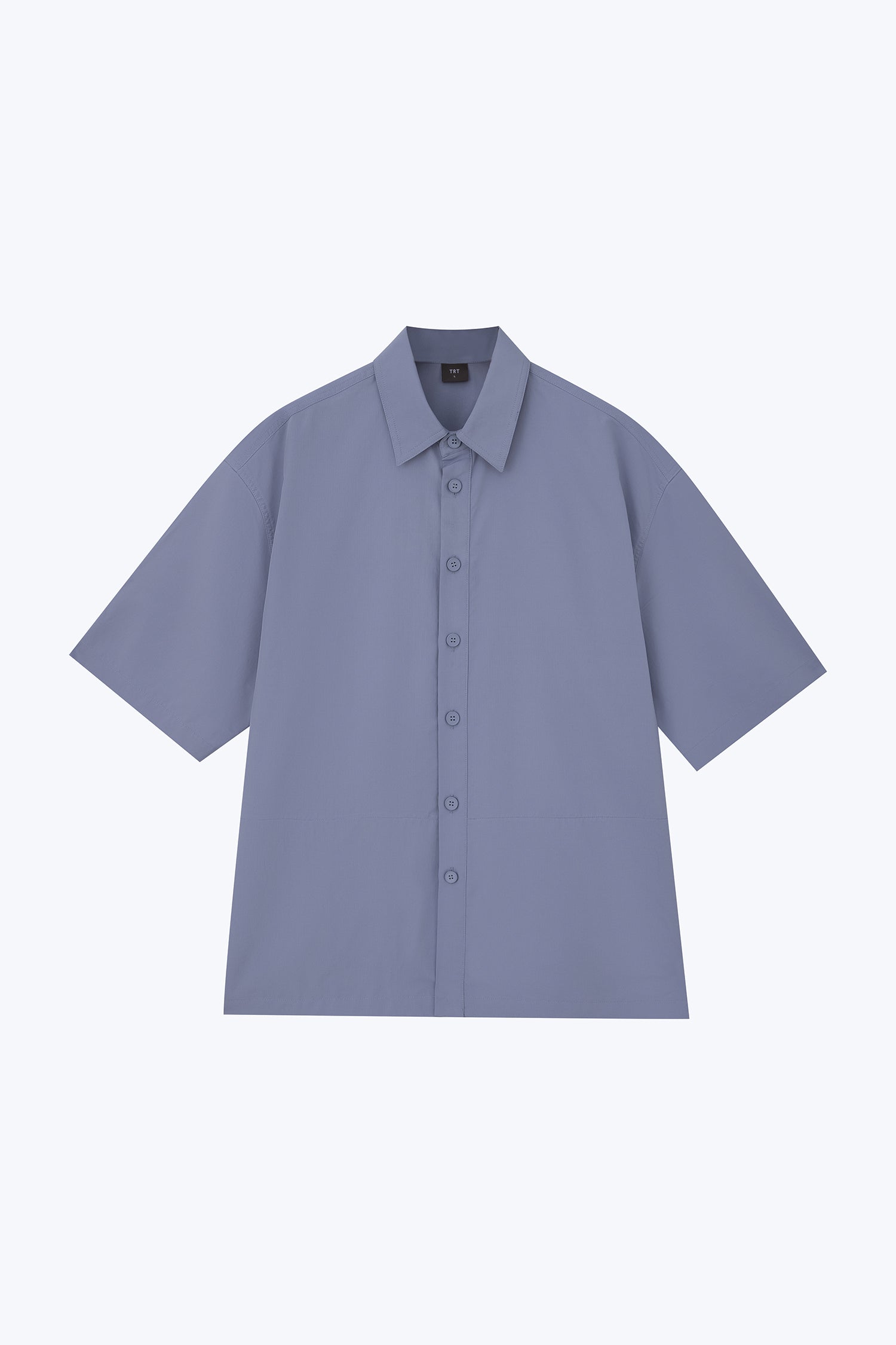 Casual Point Collar Shirt - Deep Periwinkle