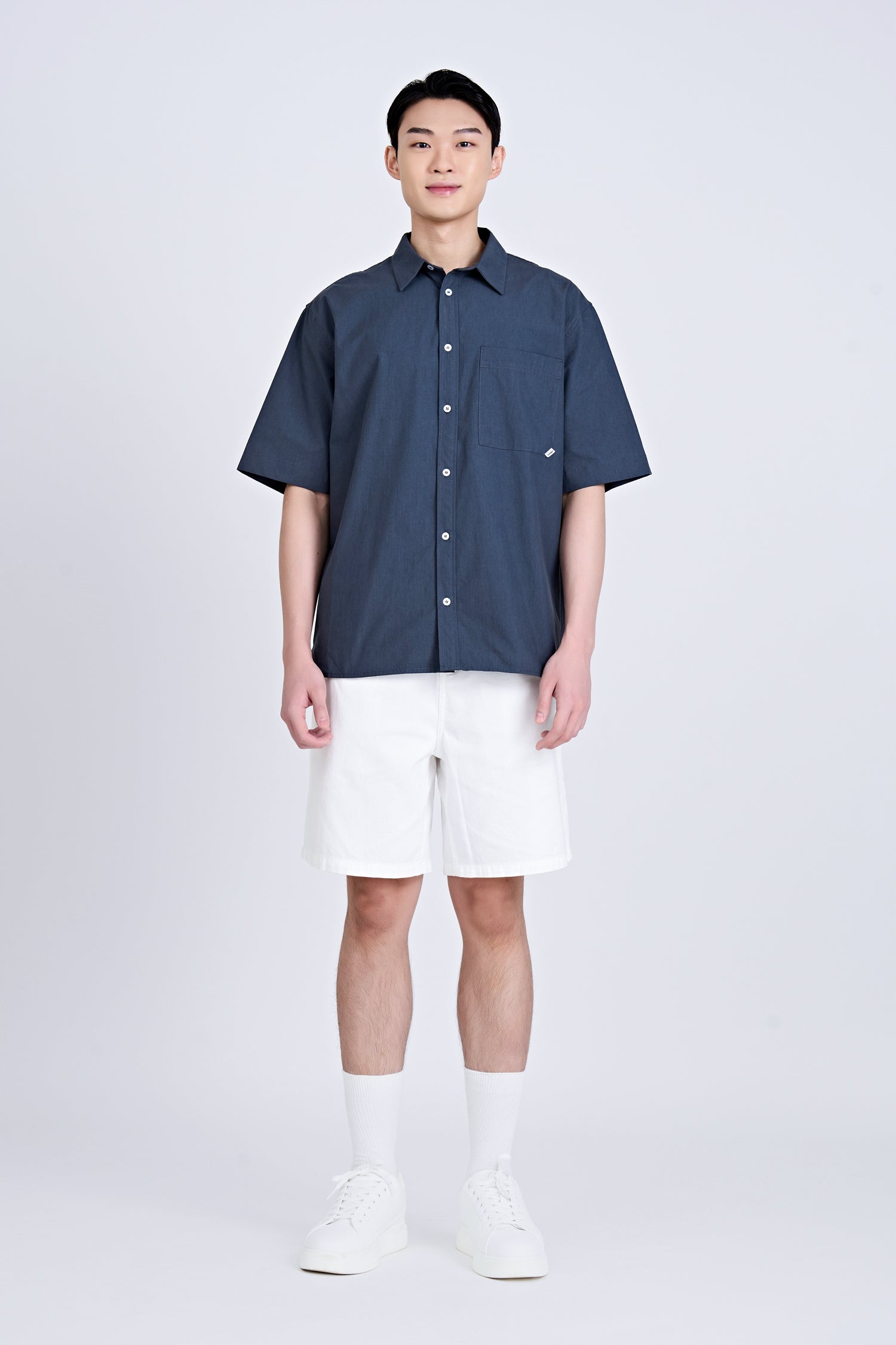 Worker's Pocket Shirt - Navy