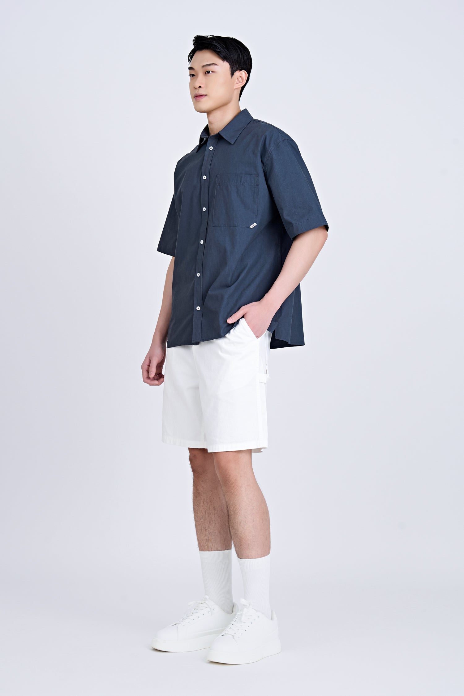 Worker's Pocket Shirt - Navy