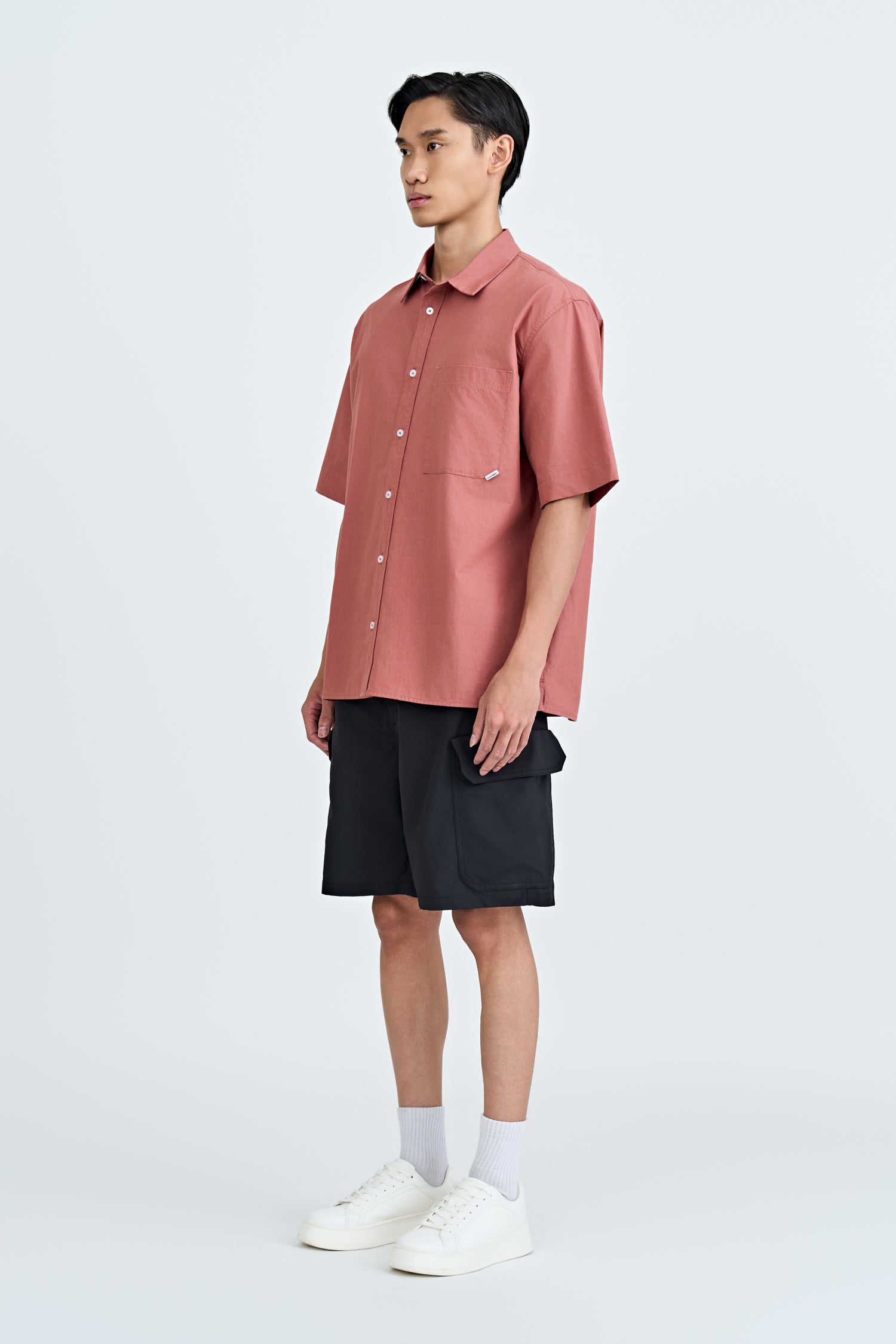 Worker's Pocket Shirt - Rosewood
