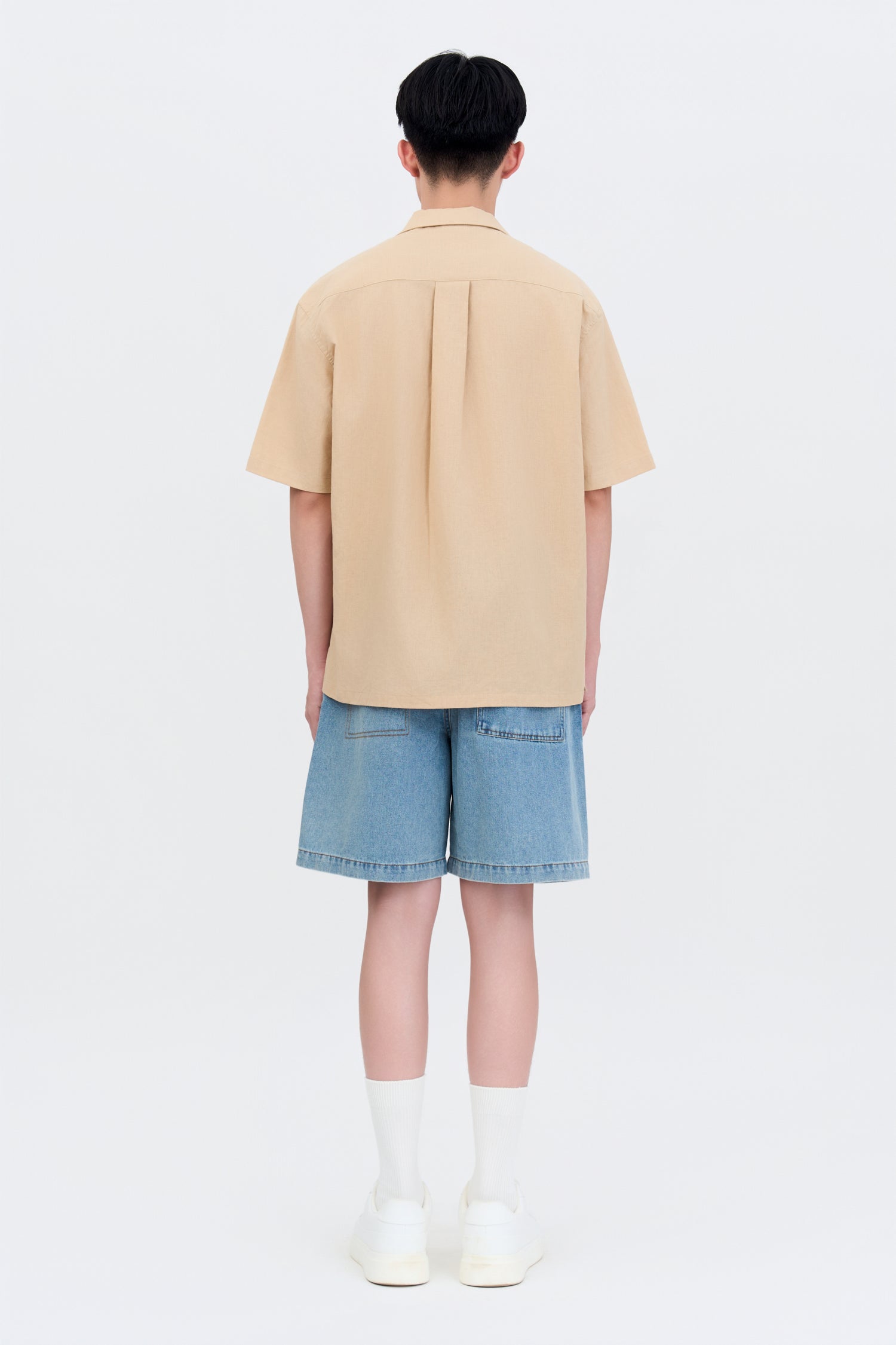 Vacay Mode Cuban Shirt - Sand