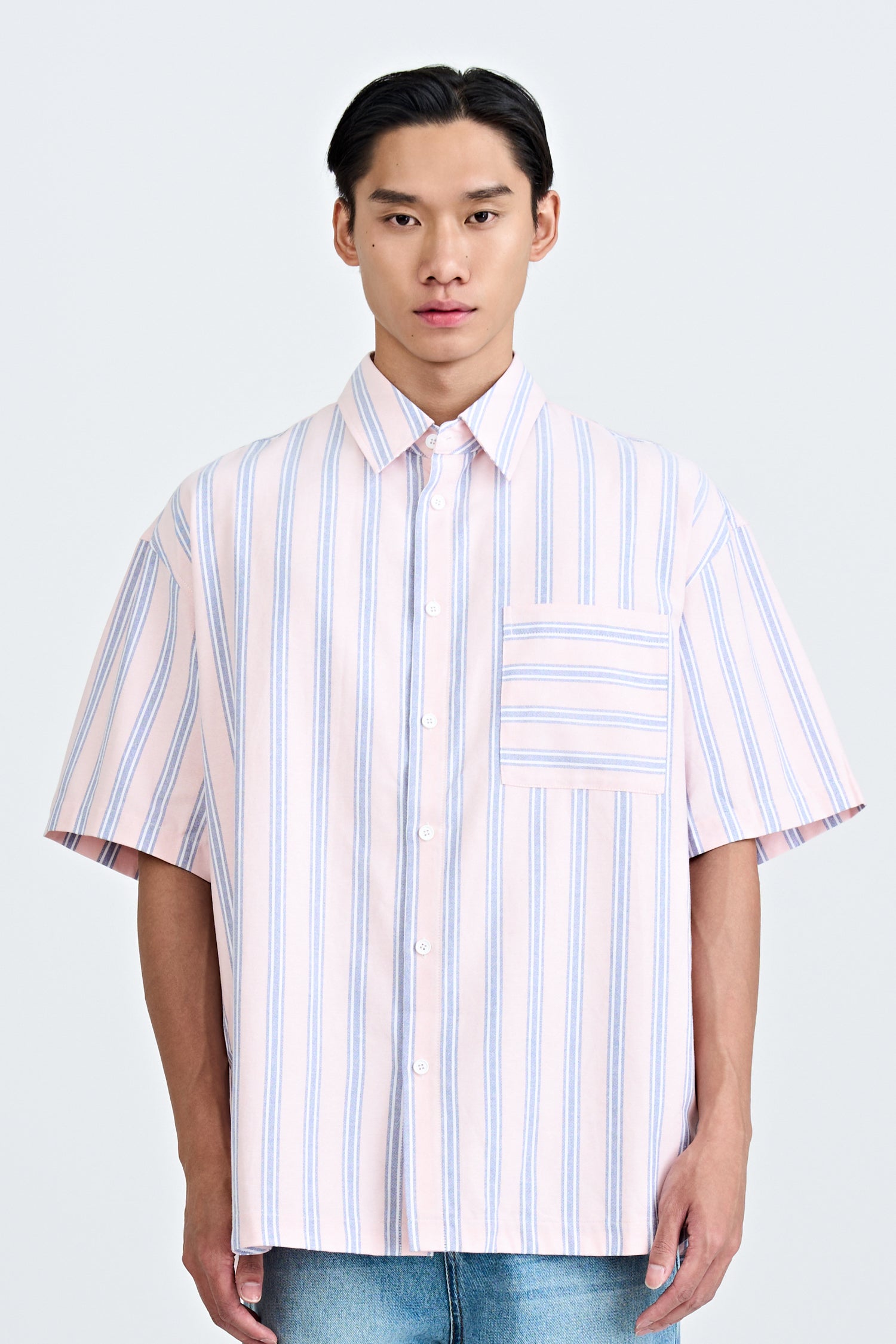 Resort Striped Shirt - Blush – The Restyle Trait Malaysia