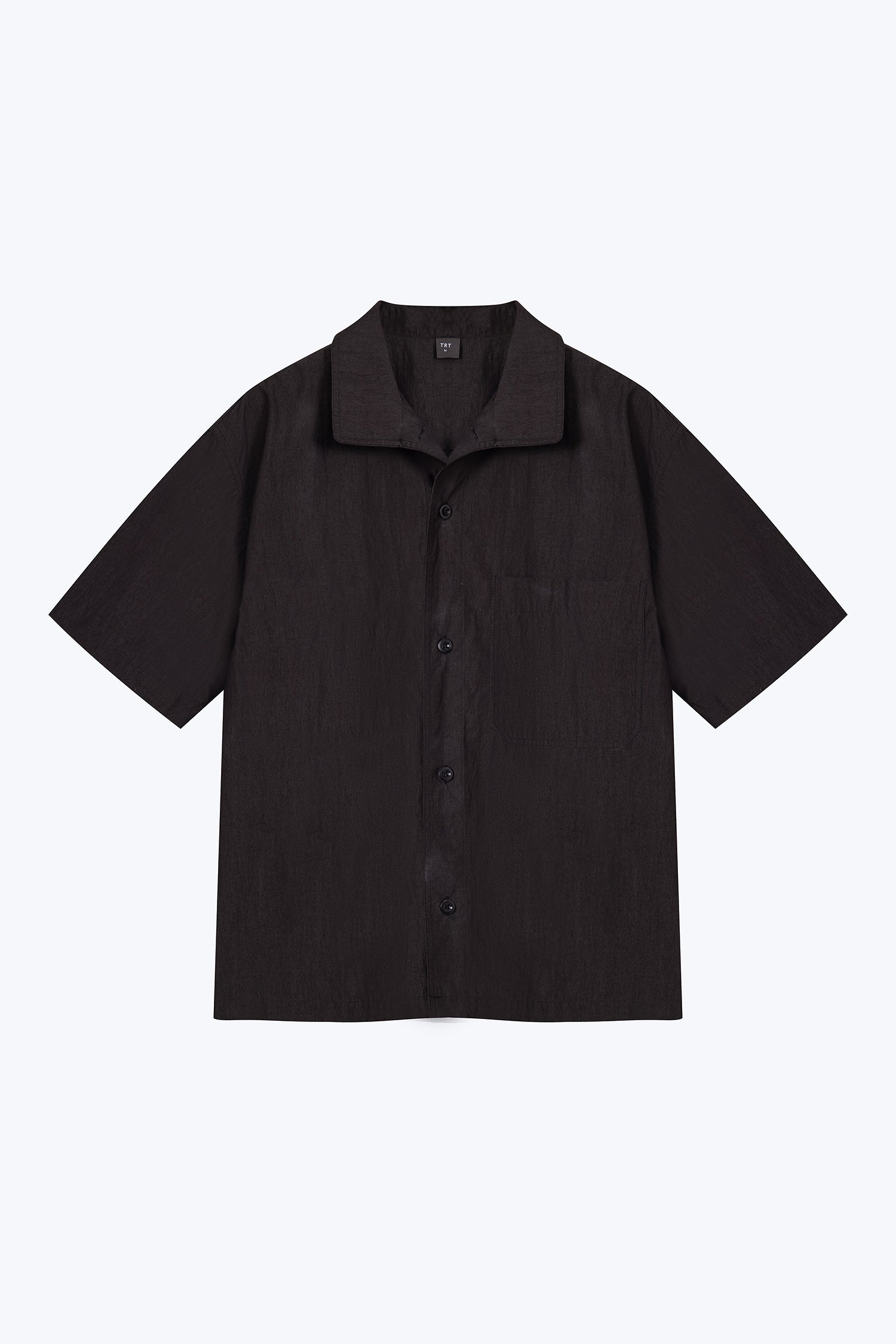 Cotton Short Sleeve Shirt - Dark Charcoal