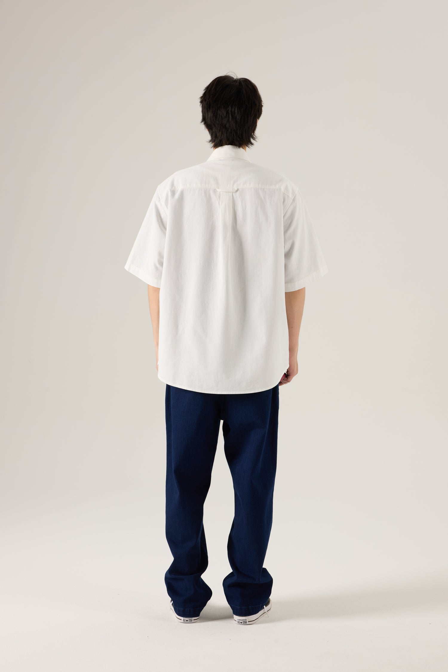 Pocket Detail Oversized Shirt - Cream