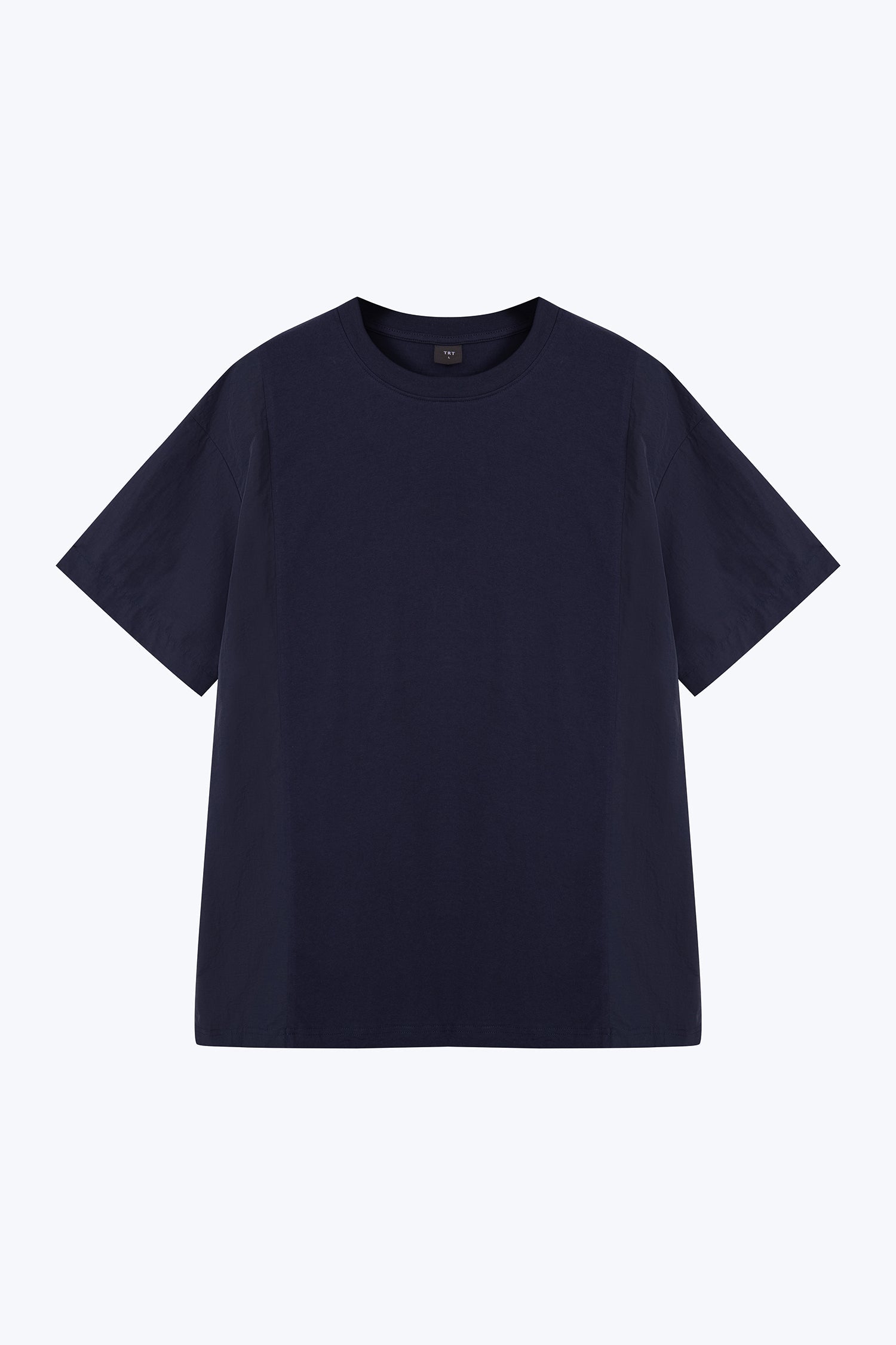 (C) Panelled Oversized Tee - Navy