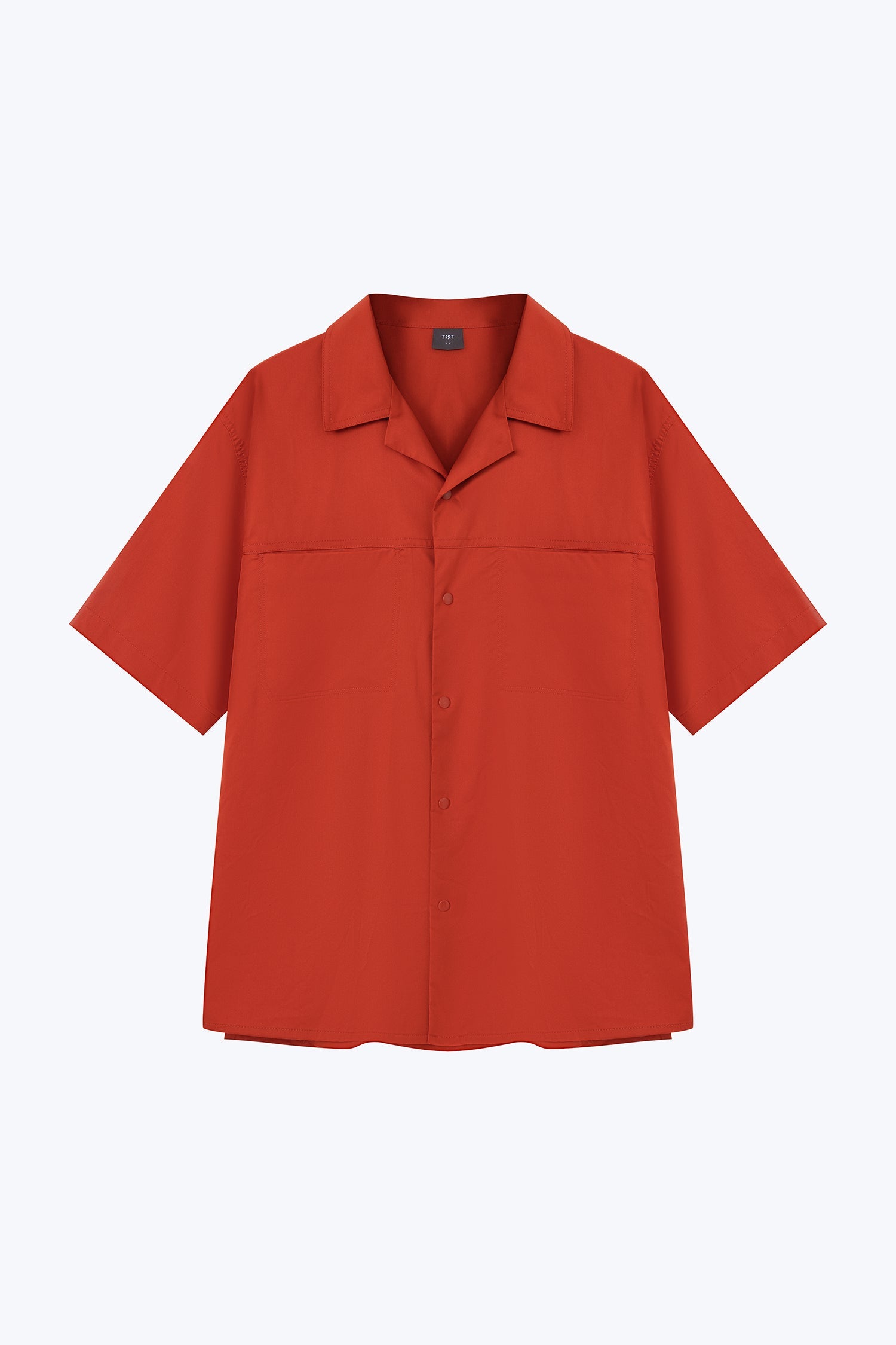 Snap Button Shirt - Burnt Orange