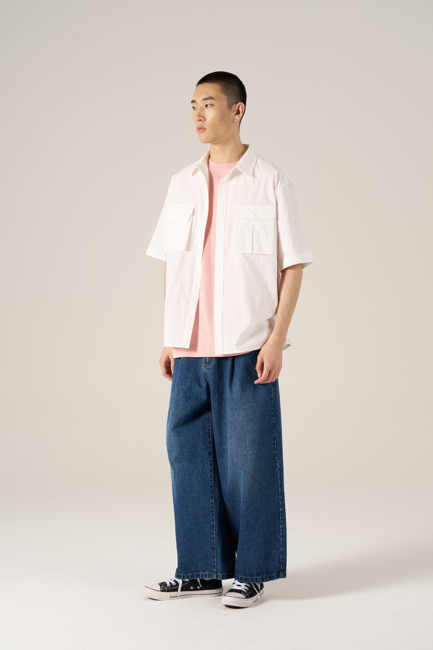 Utility Pocket Shirt - Cream