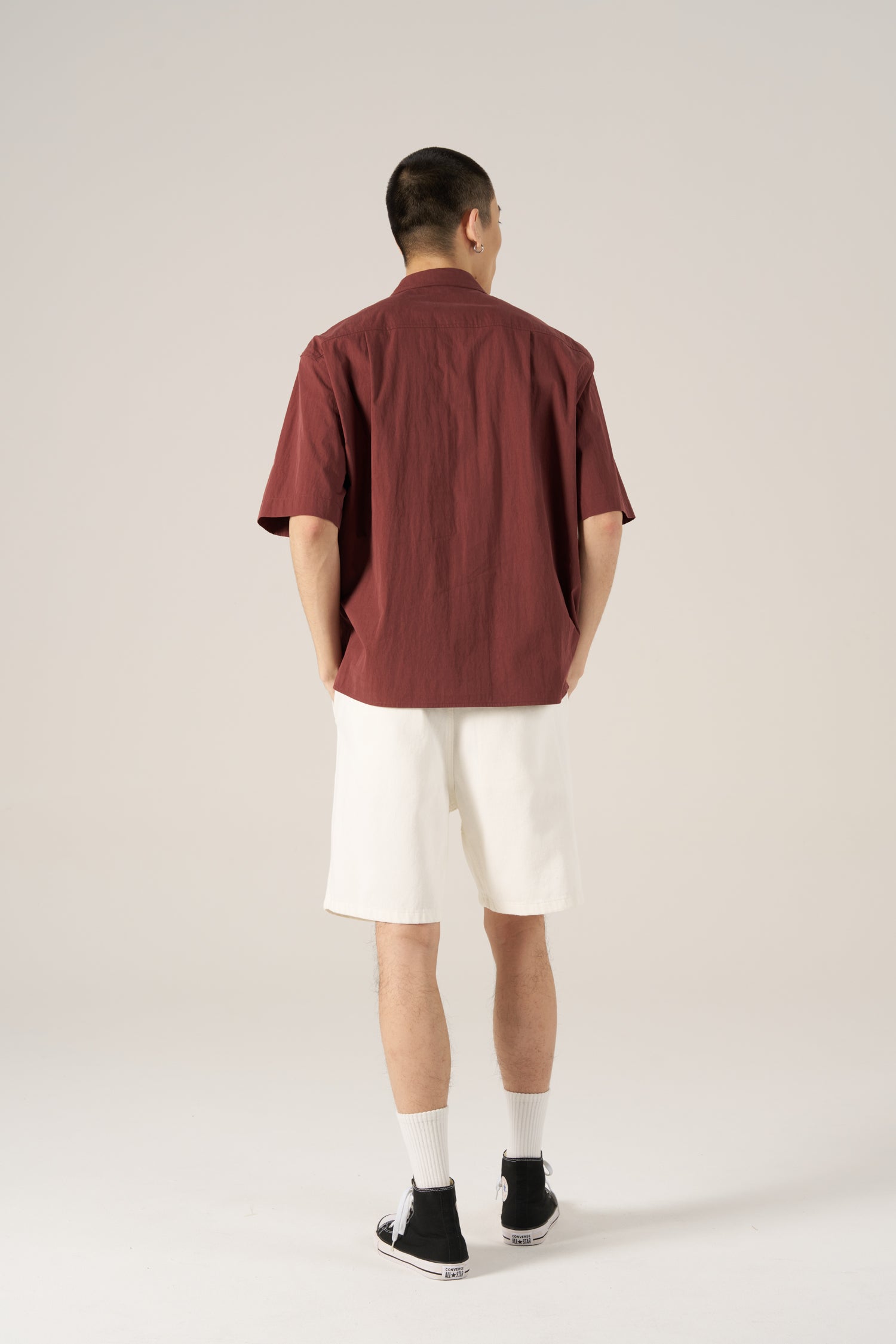 Utility Pocket Shirt - Maroon