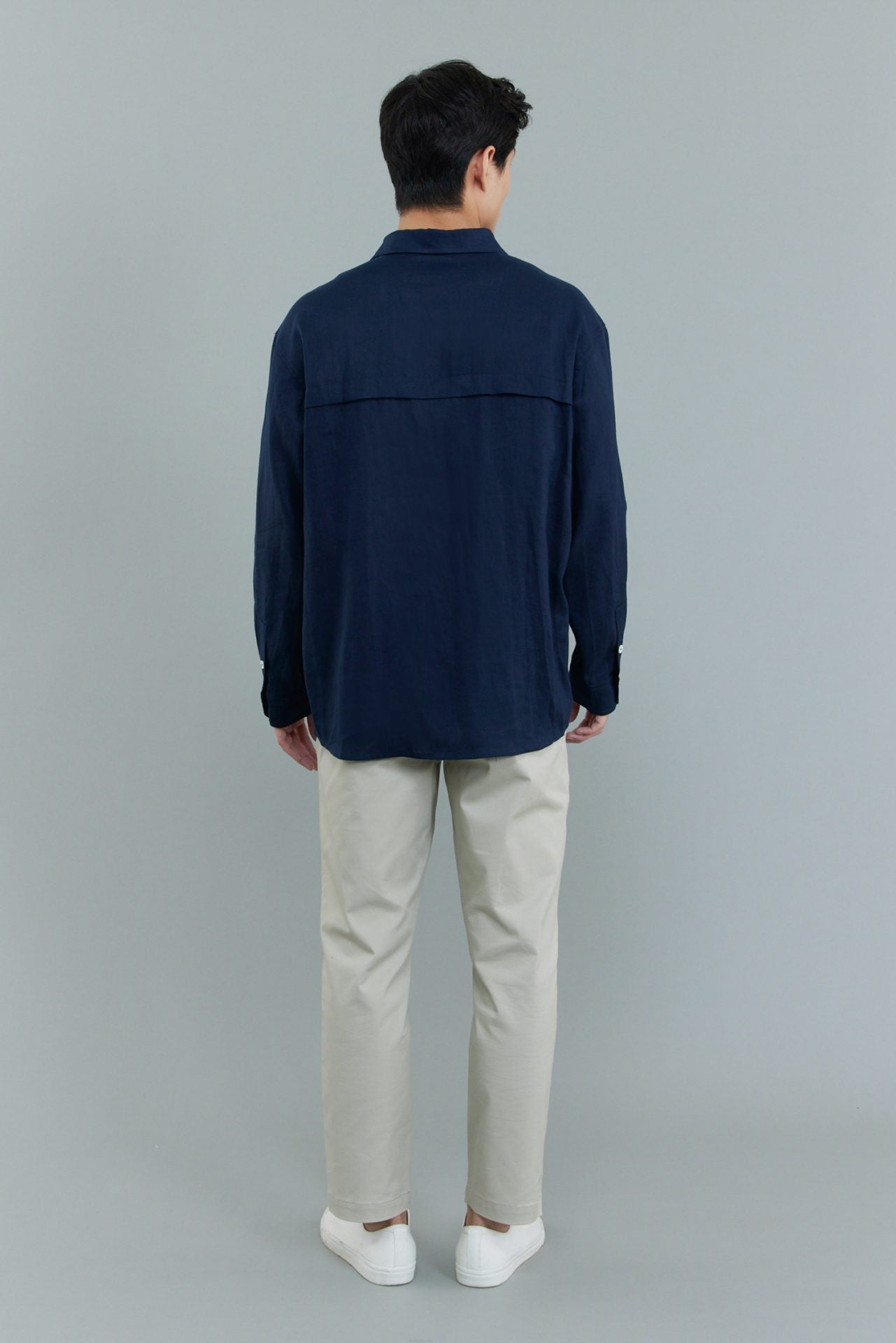 Linen Patch Pocket Overshirt