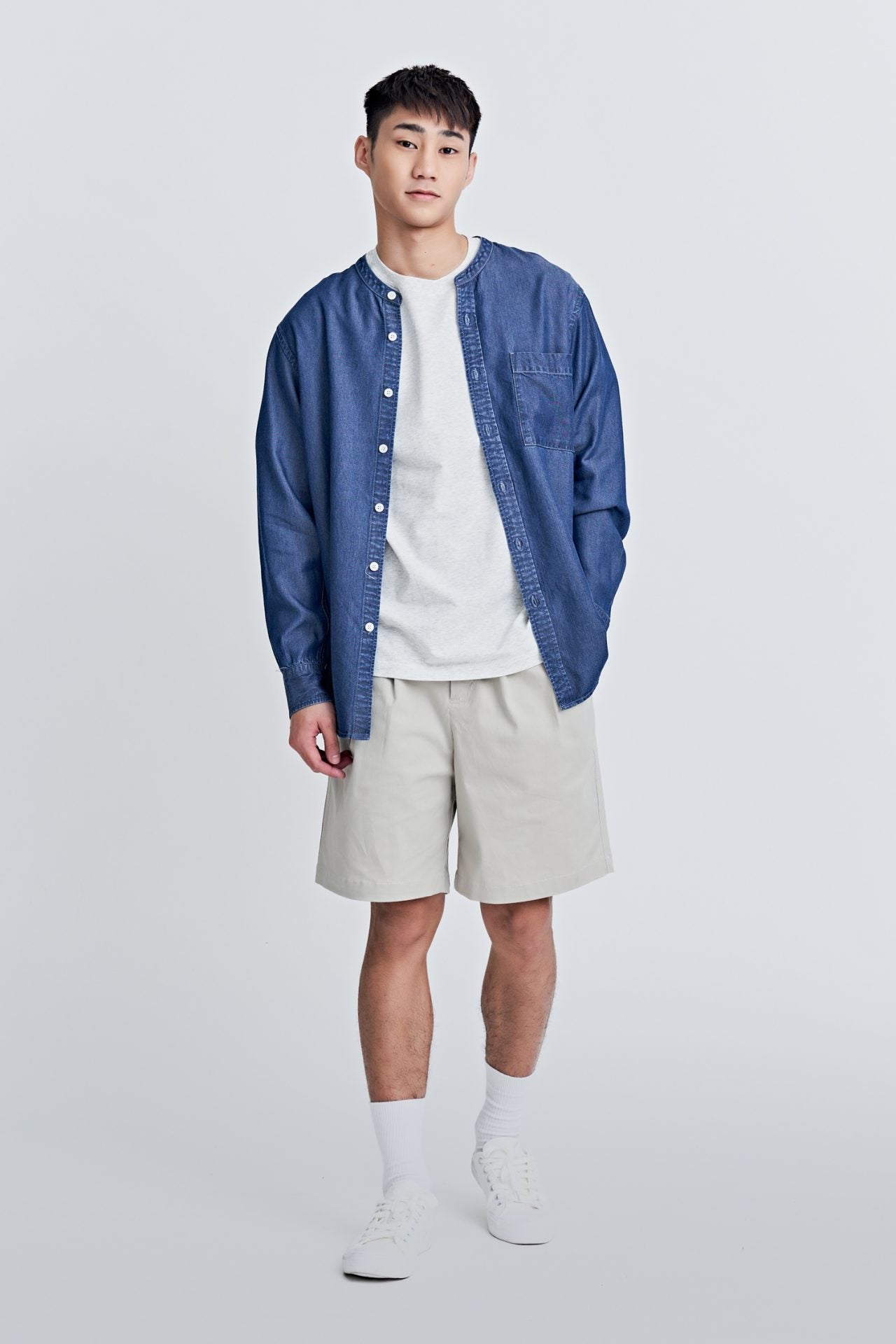 Mandarin Collar Shirt