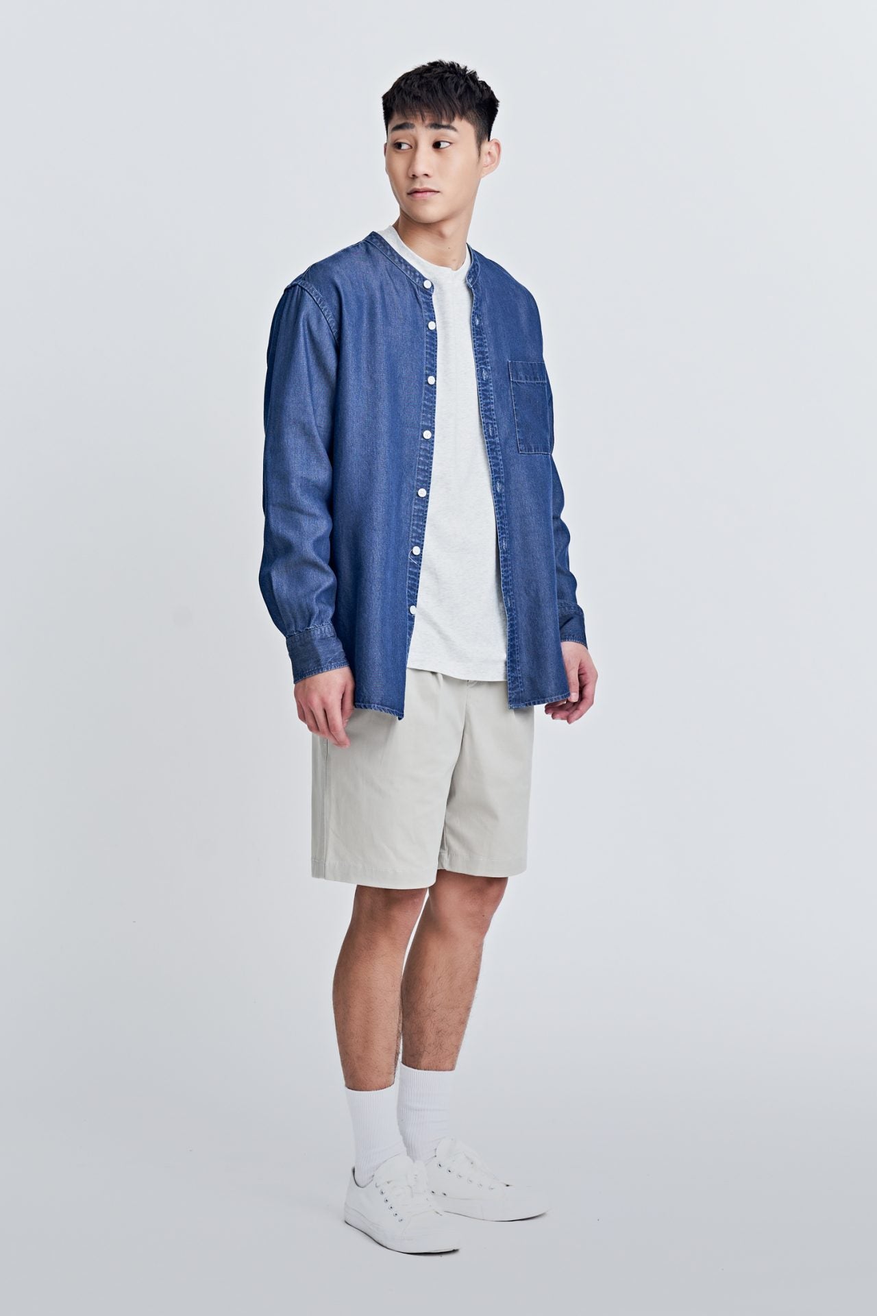 Mandarin Collar Shirt