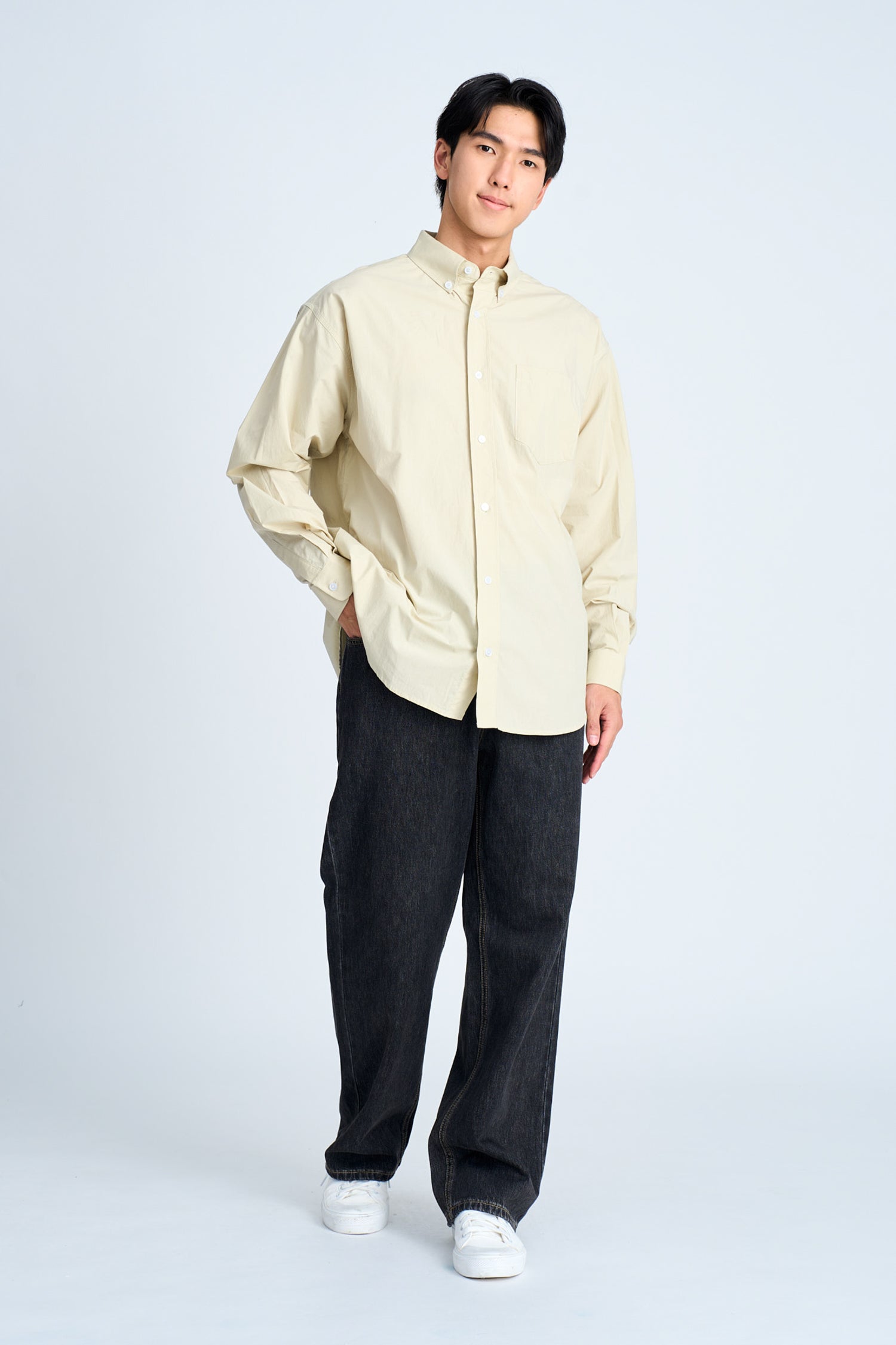 Restyle Button-down Shirt - Smoke