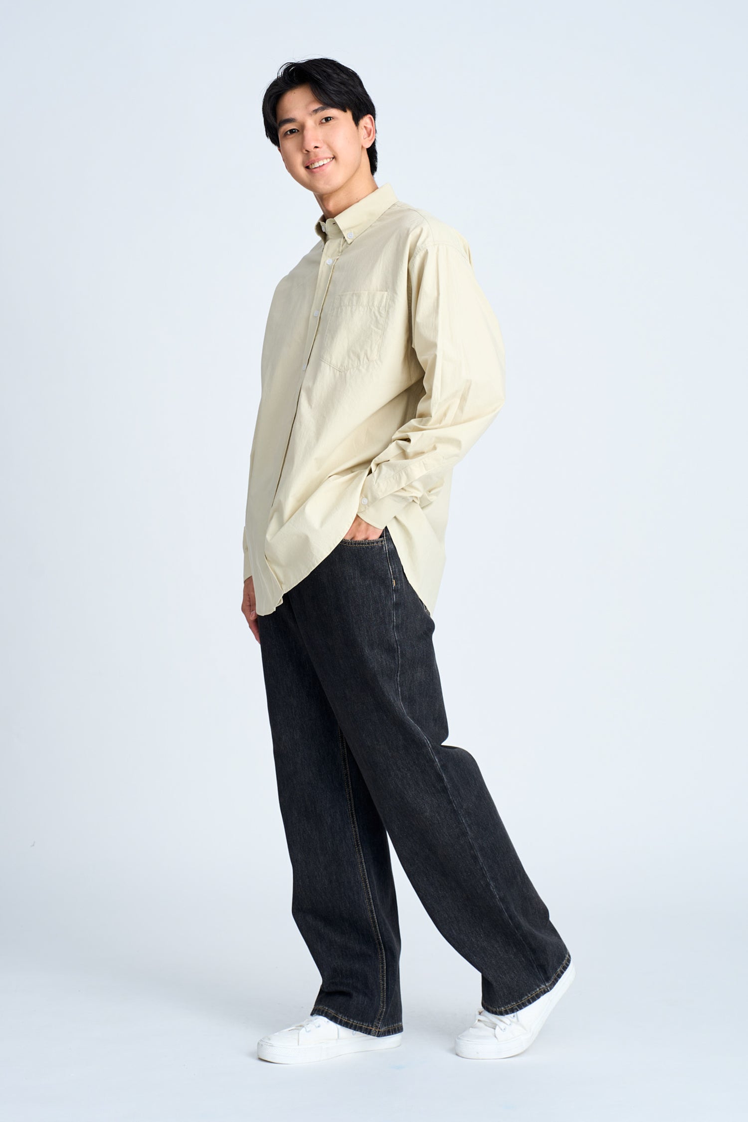 Restyle Button-down Shirt - Smoke