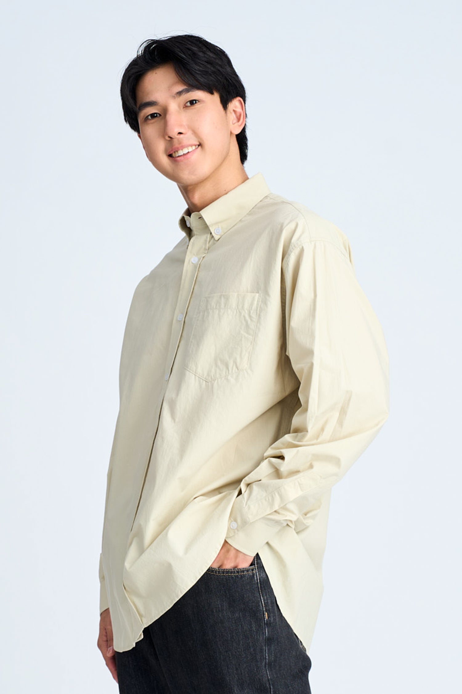 Restyle Button-down Shirt - Smoke