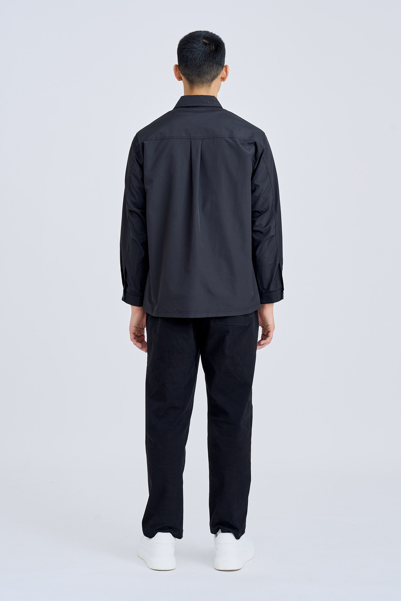Utility Pocket Overshirt - Black