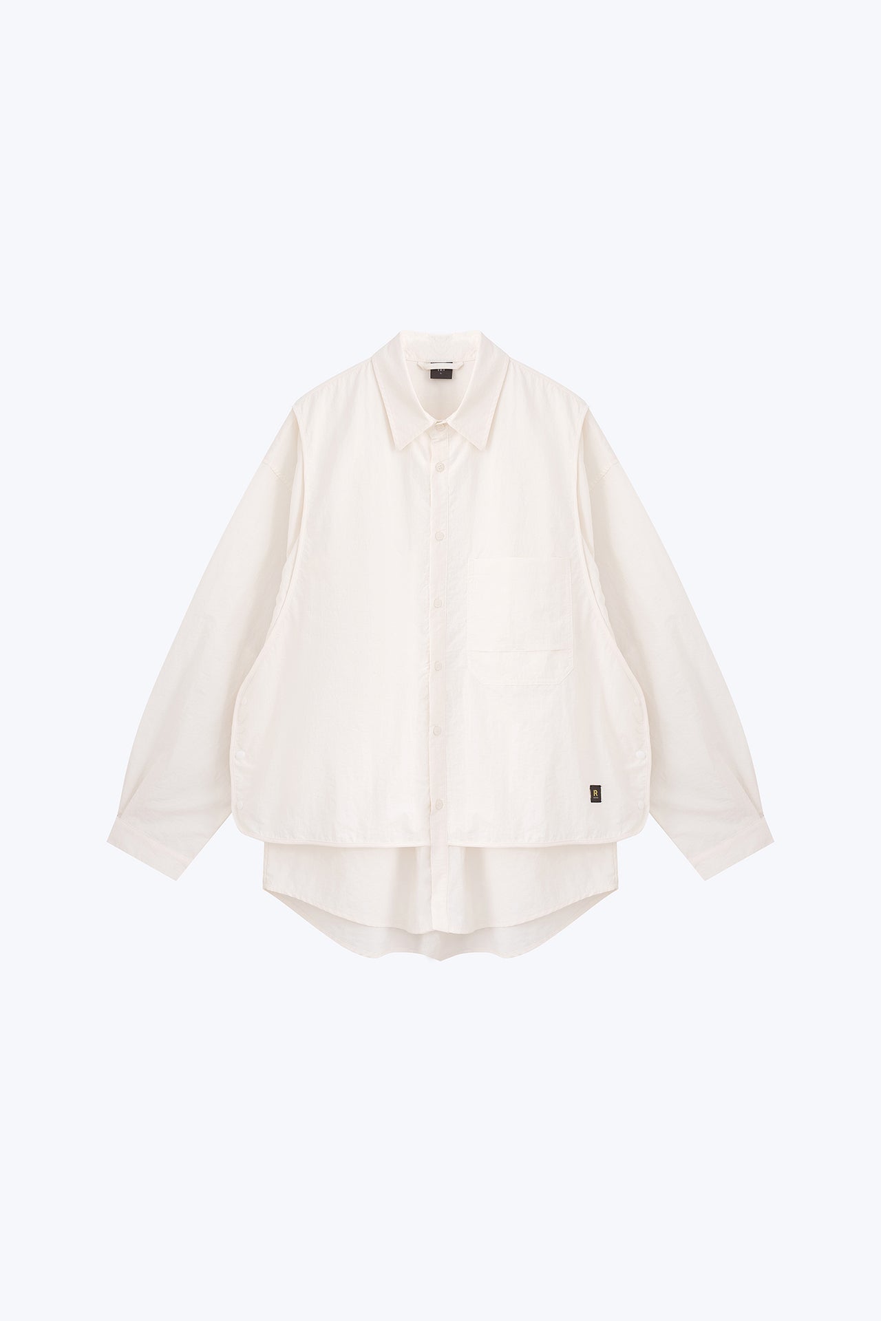 Double Vest and Long Sleeve Shirt - White