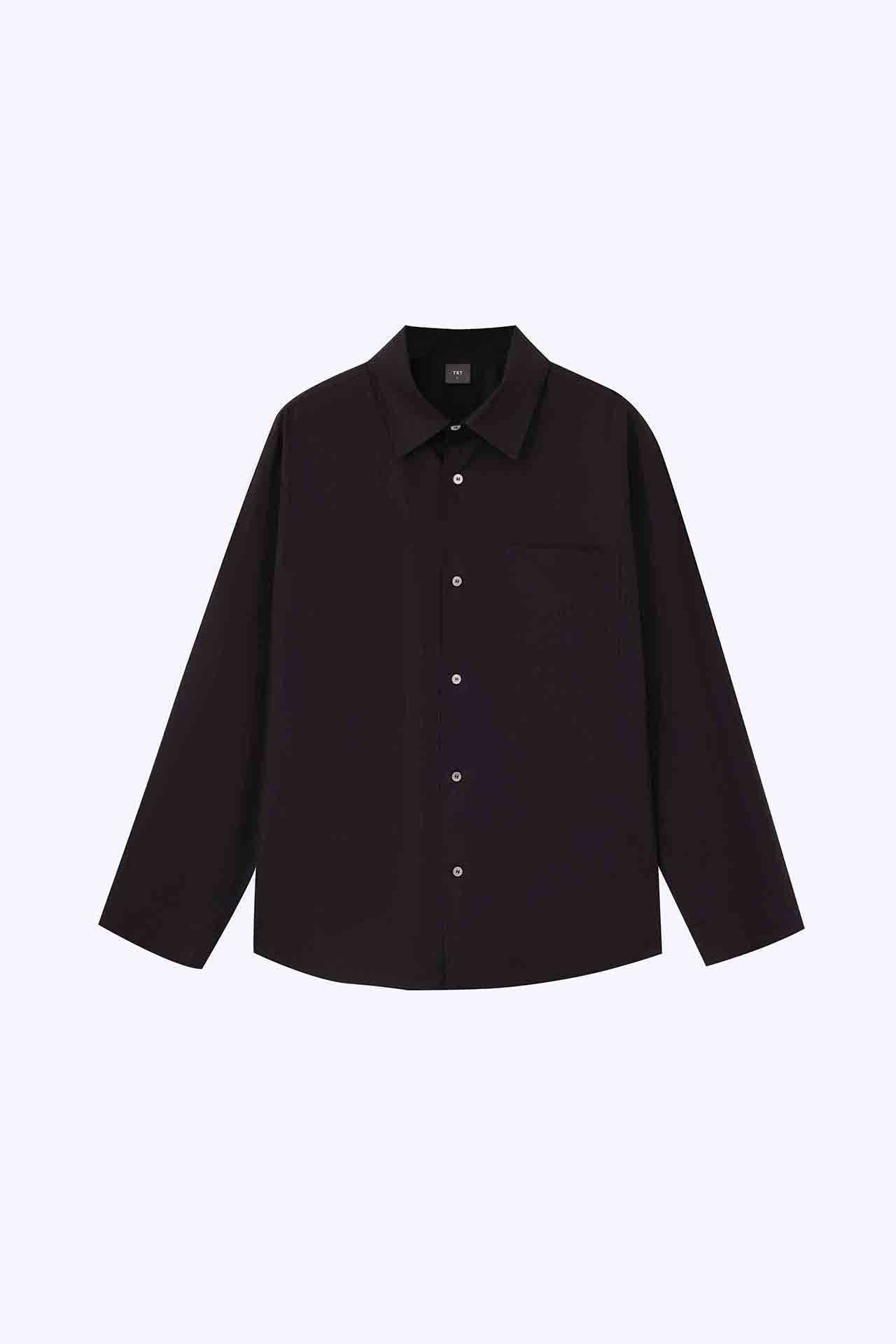 Button Up Classic Shirt - Black