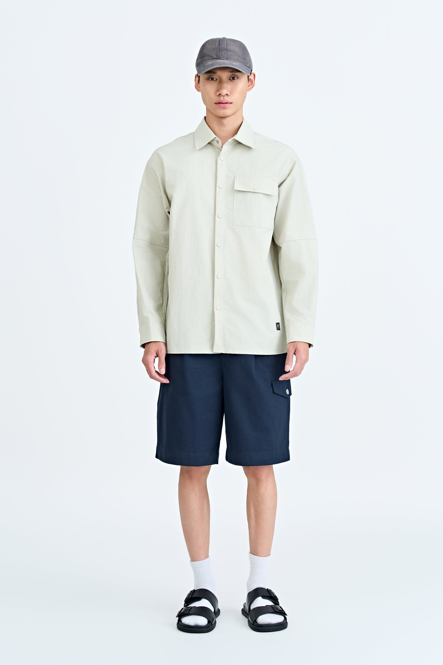 Nylon Pocket Shirt - Sand