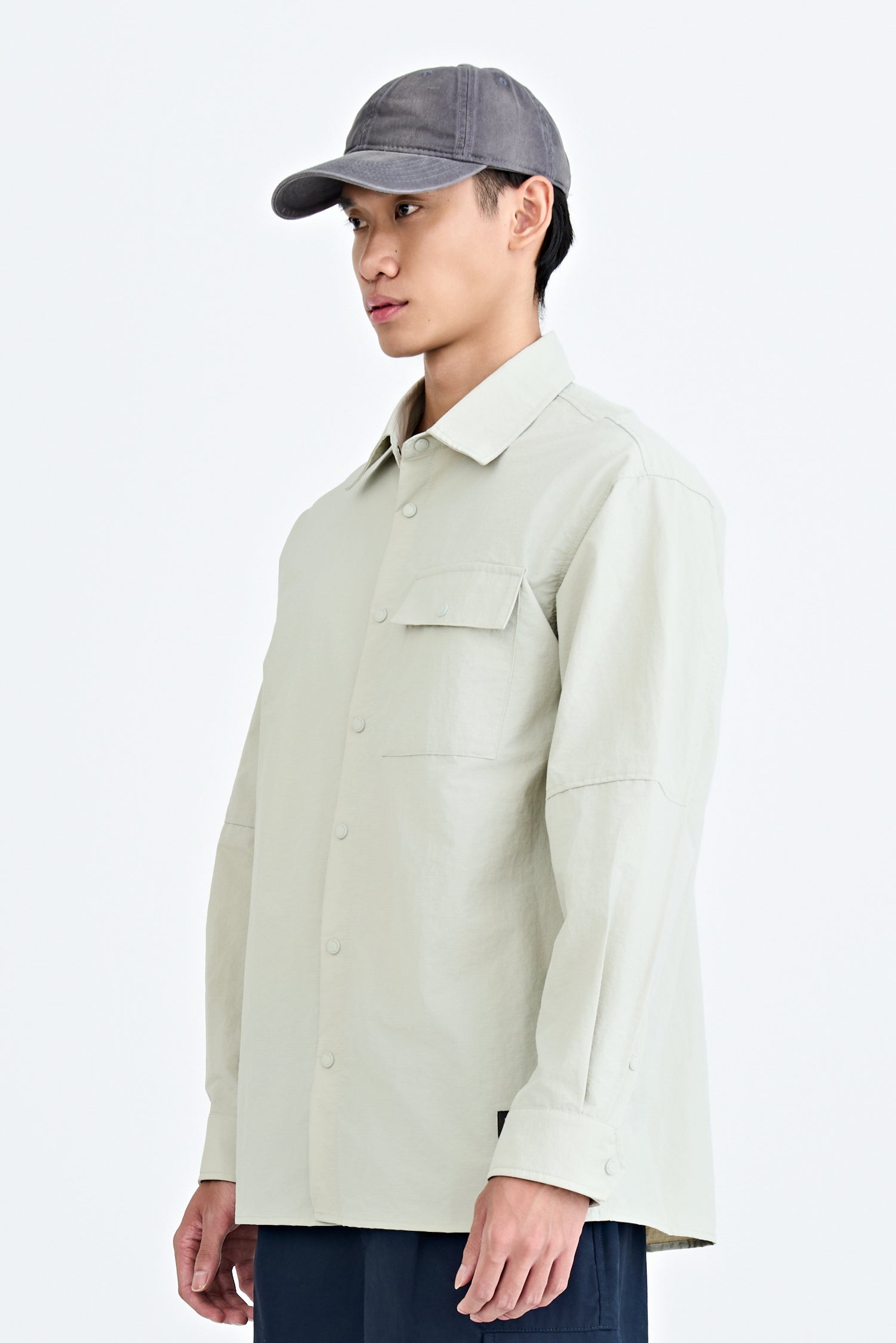 Nylon Pocket Shirt - Sand
