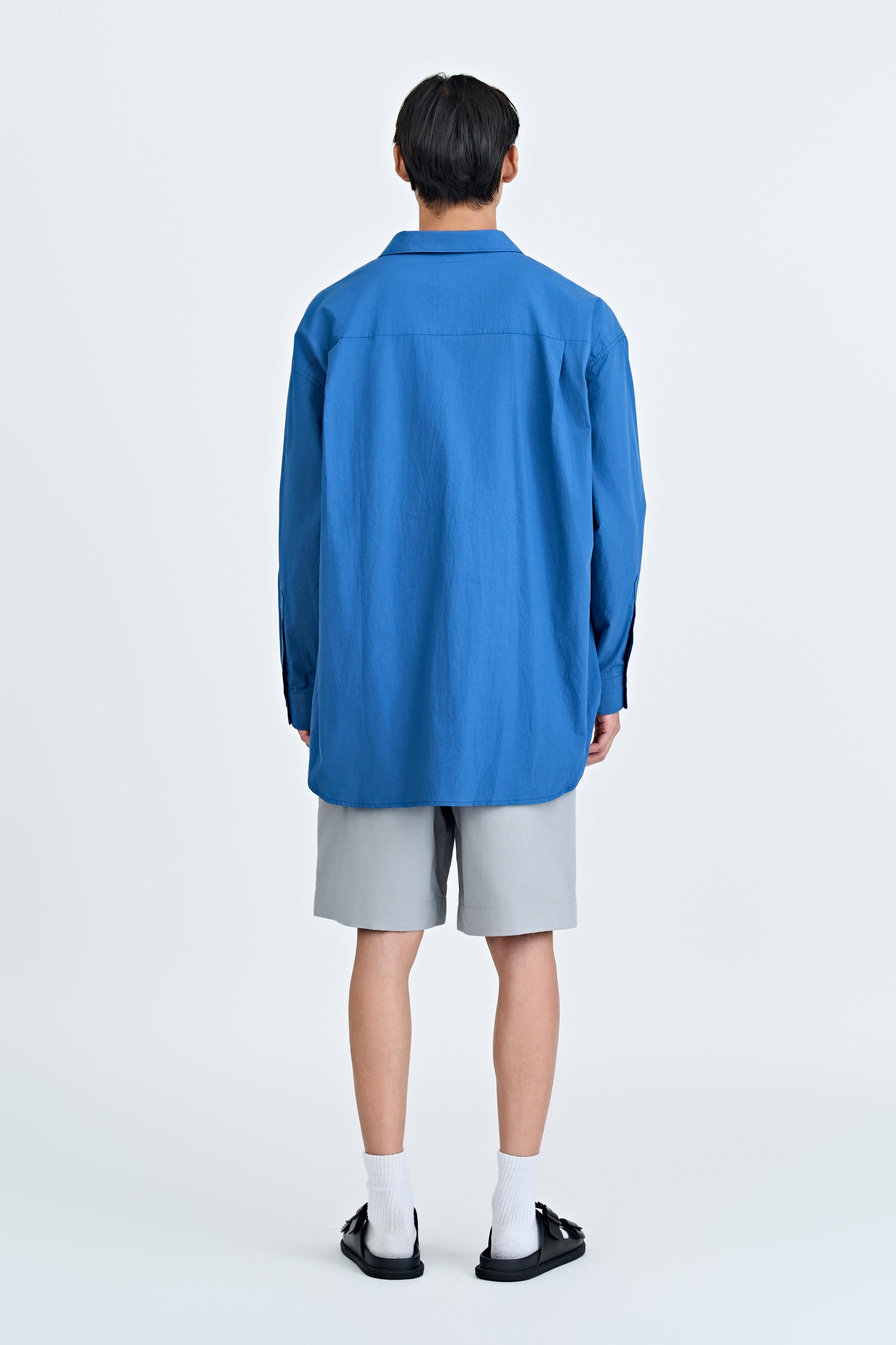 Relaxed Pullover Shirt - Blue